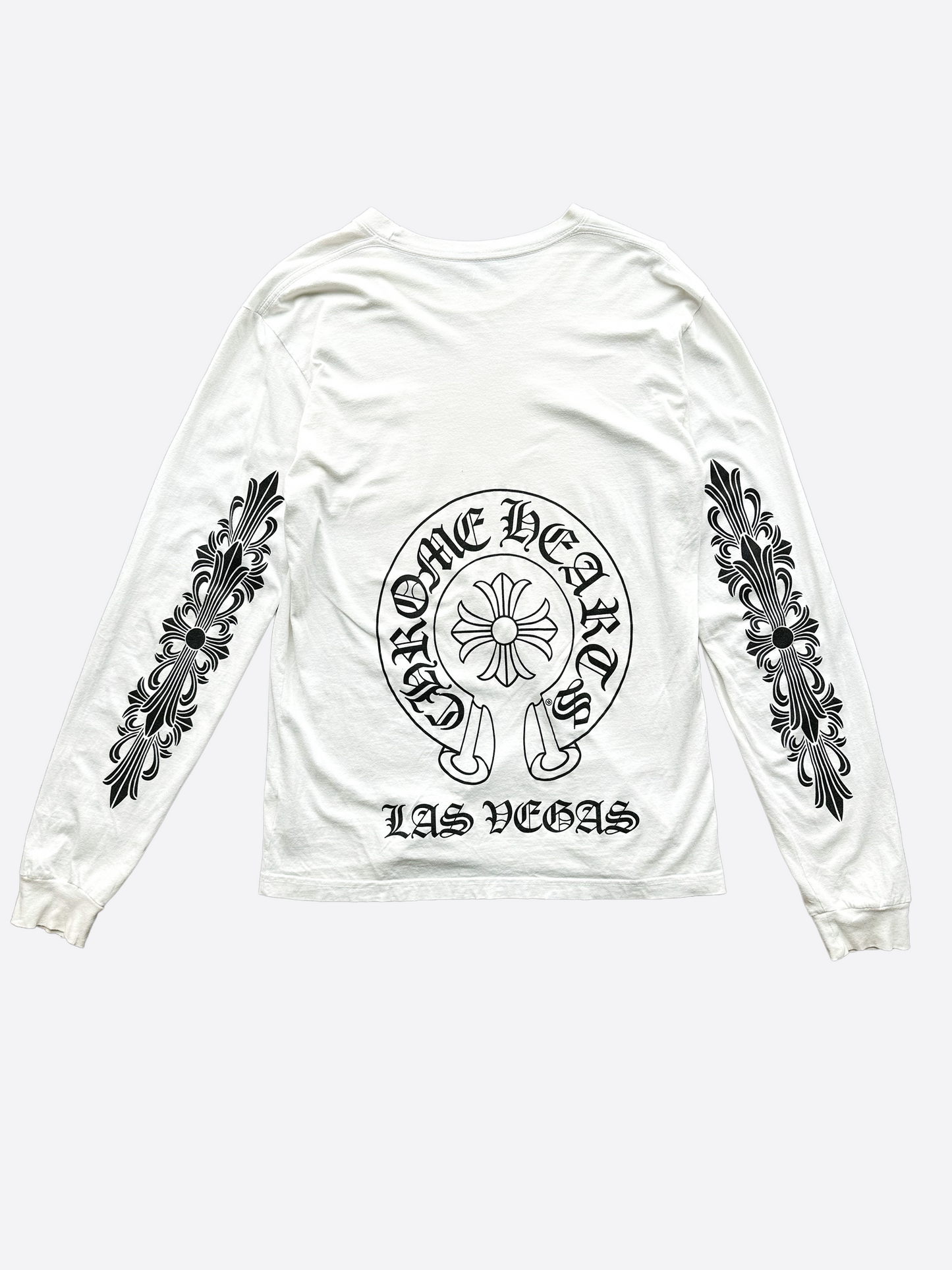 Chrome Hearts White Las Vegas Horseshoe Longsleeve