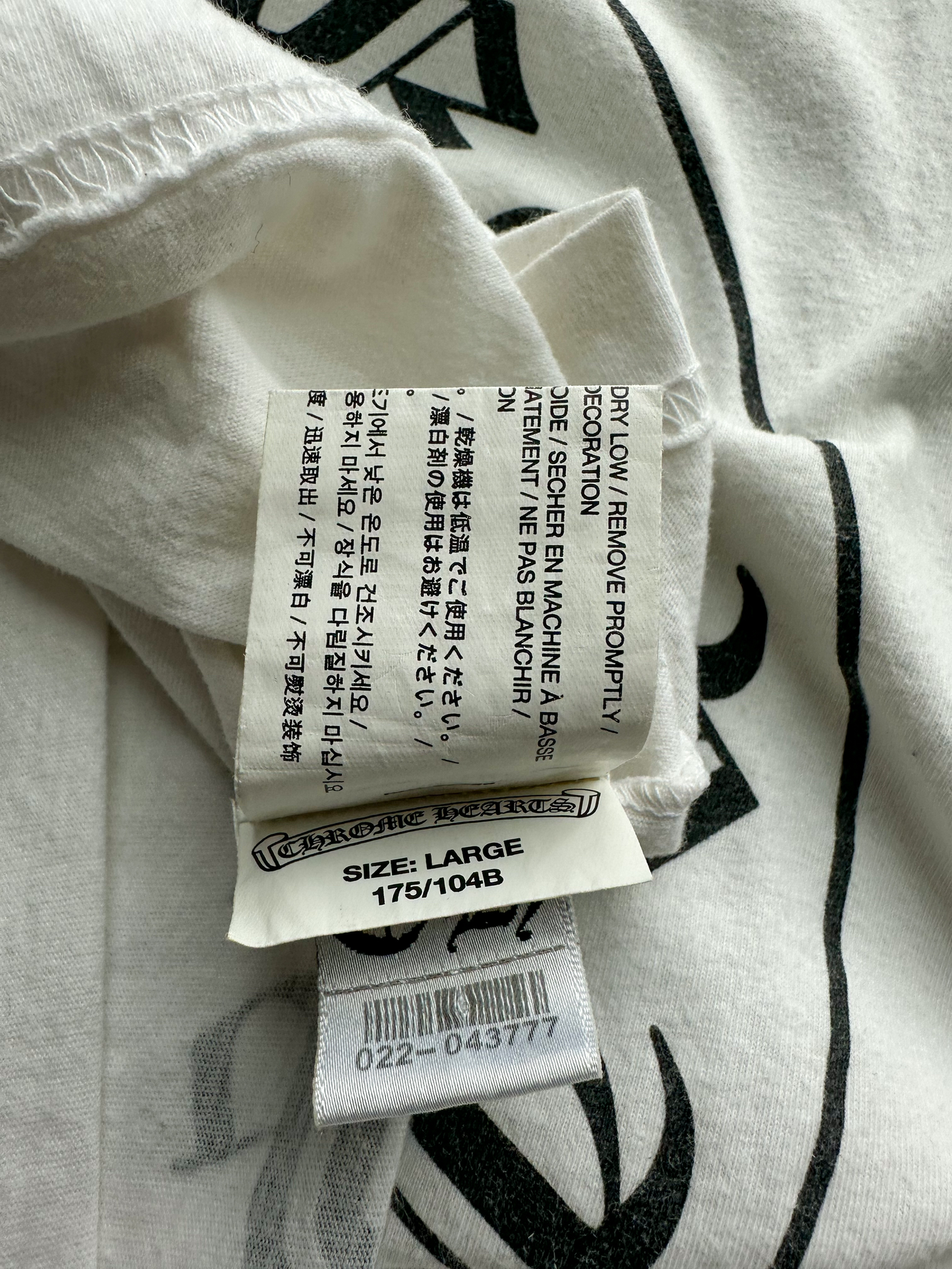Chrome Hearts White Las Vegas Horseshoe Longsleeve