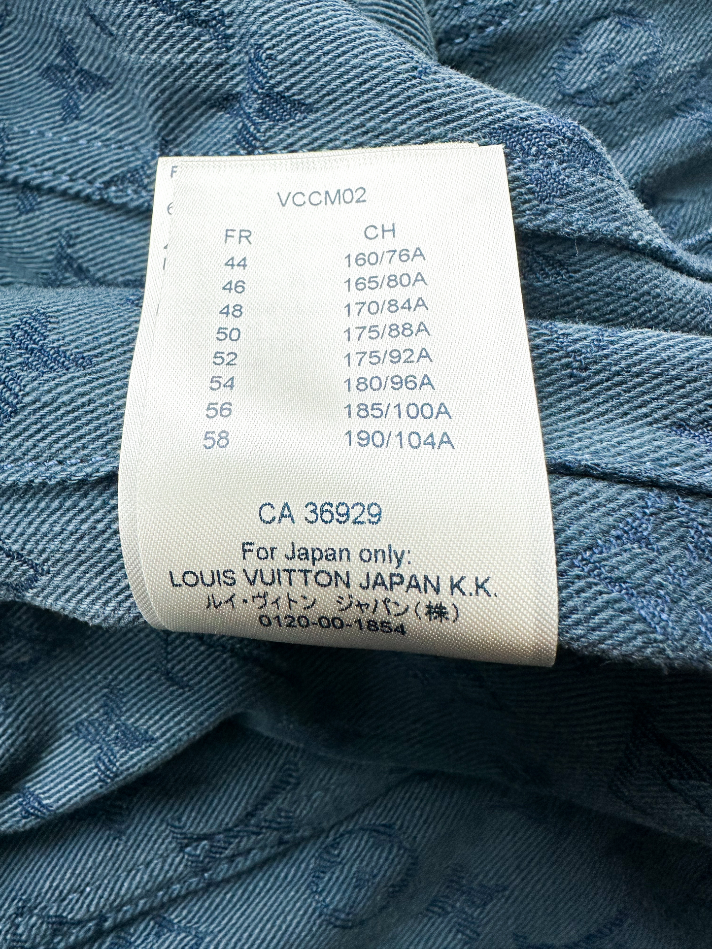 Louis Vuitton Blue Monogram Denim Jacket