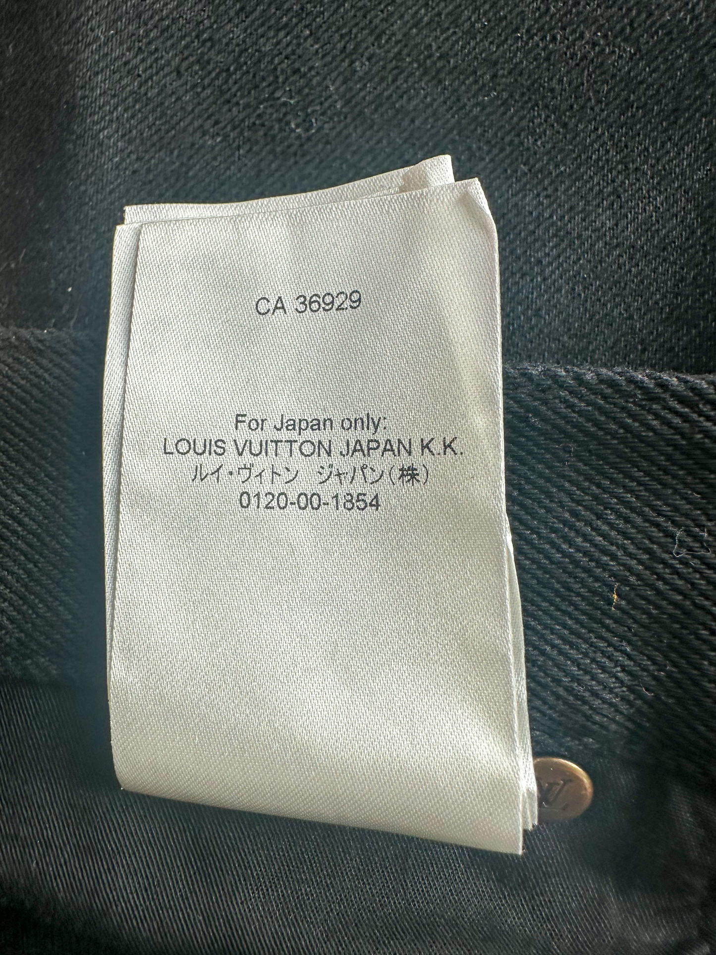 Louis Vuitton Black Monogram Carpenter Pants