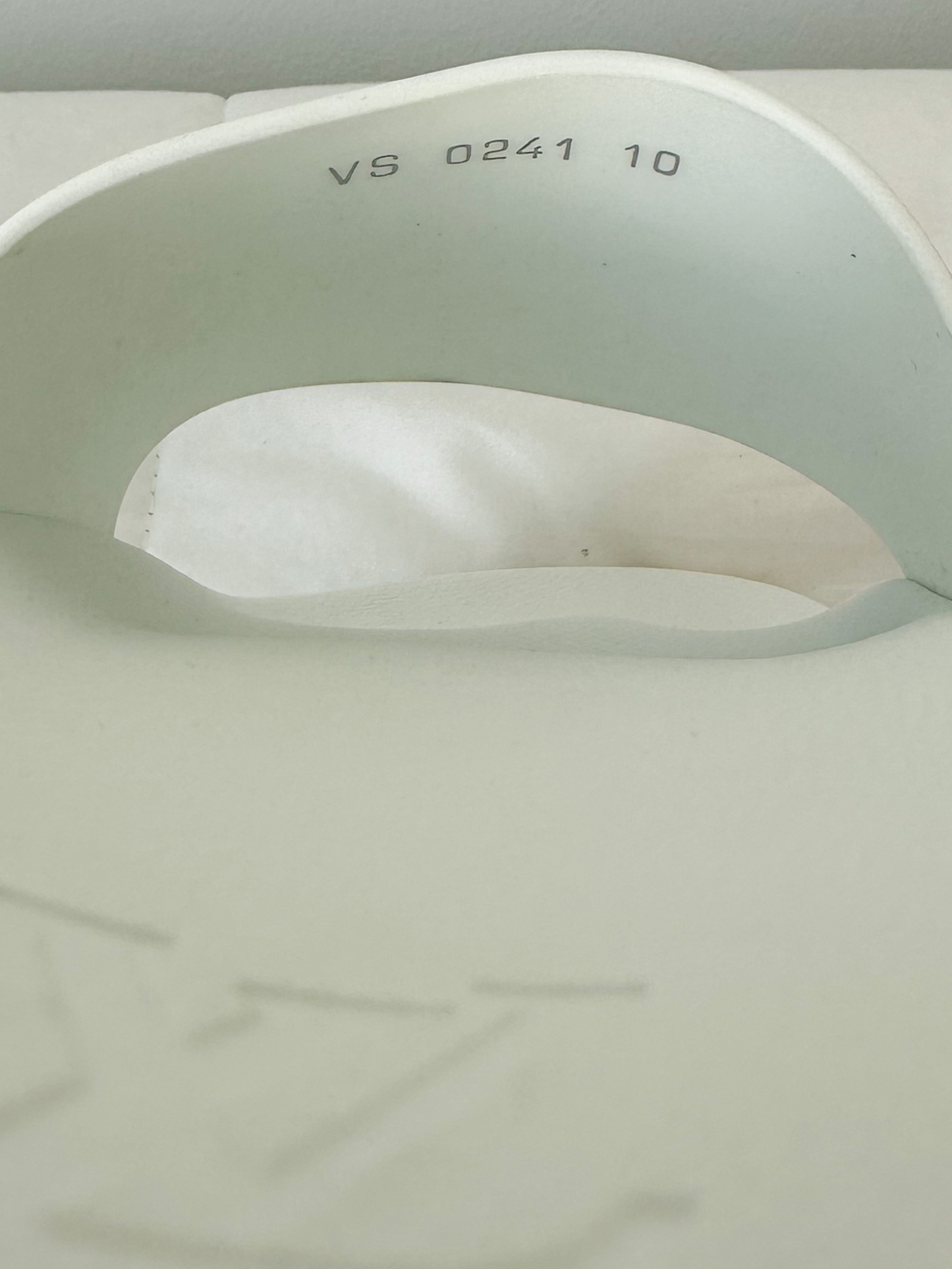 Louis Vuitton White & Silver Monogram Slides