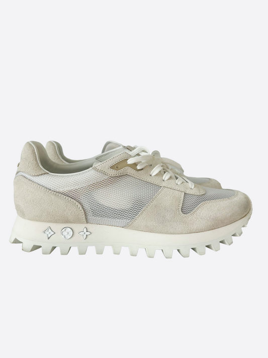 Louis Vuitton Beige & White Mesh Runner