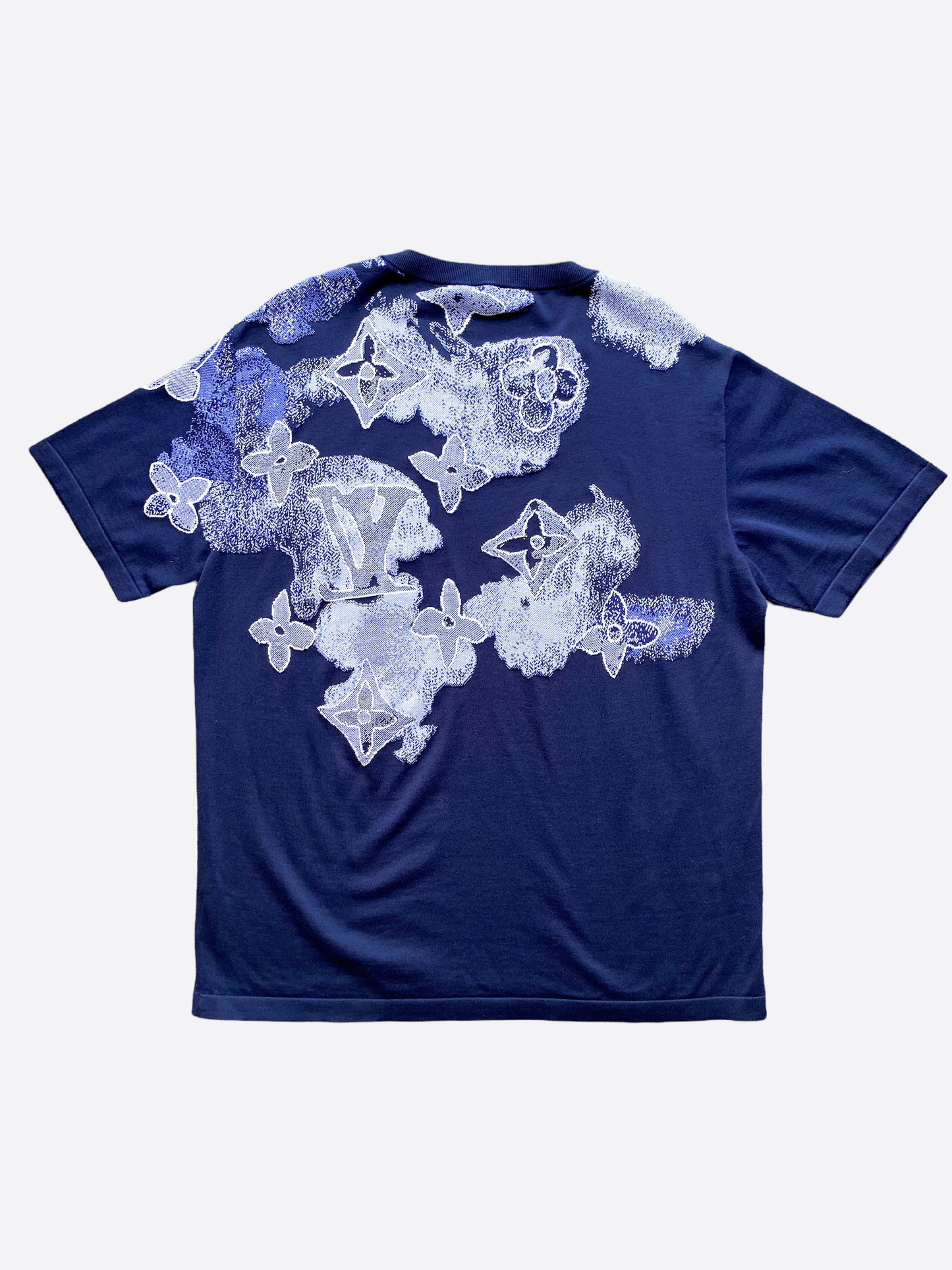 Louis Vuitton Navy Watercolor Monogram Tee