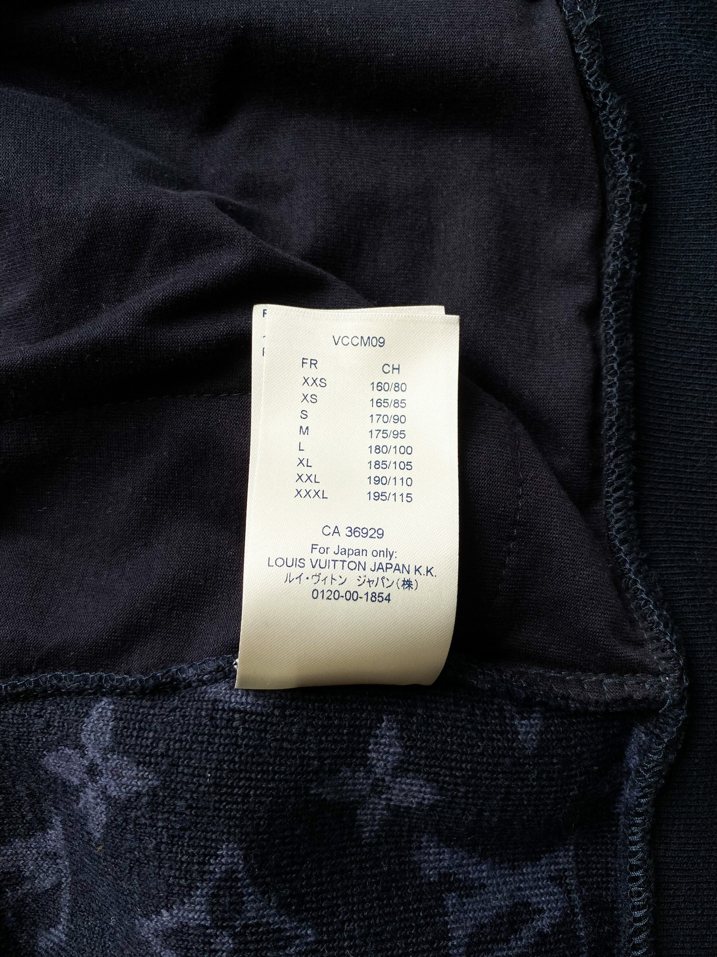 Louis Vuitton Navy Monogram Fleece Jacket