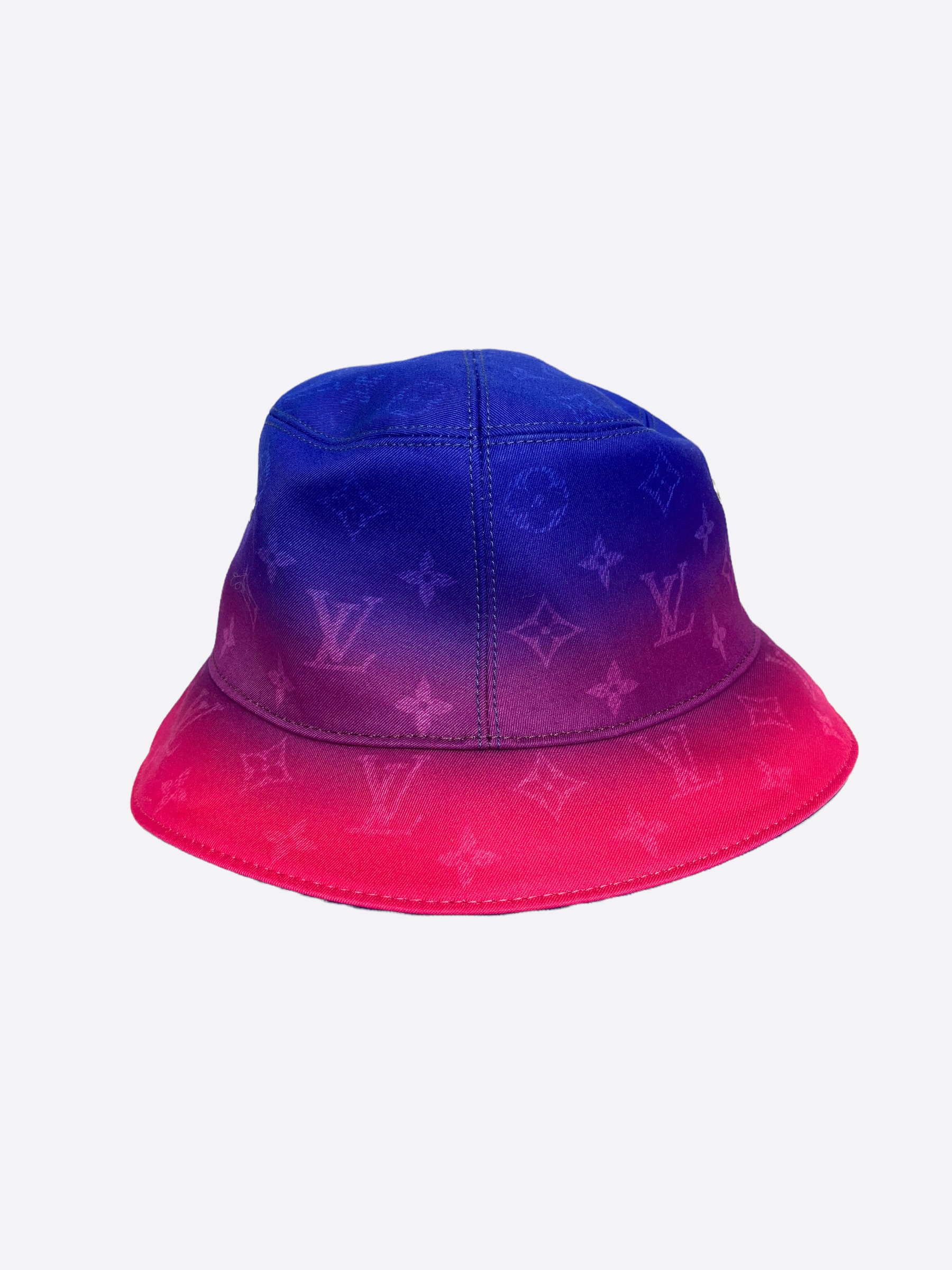 Rainbow louis vuitton bucket top hat