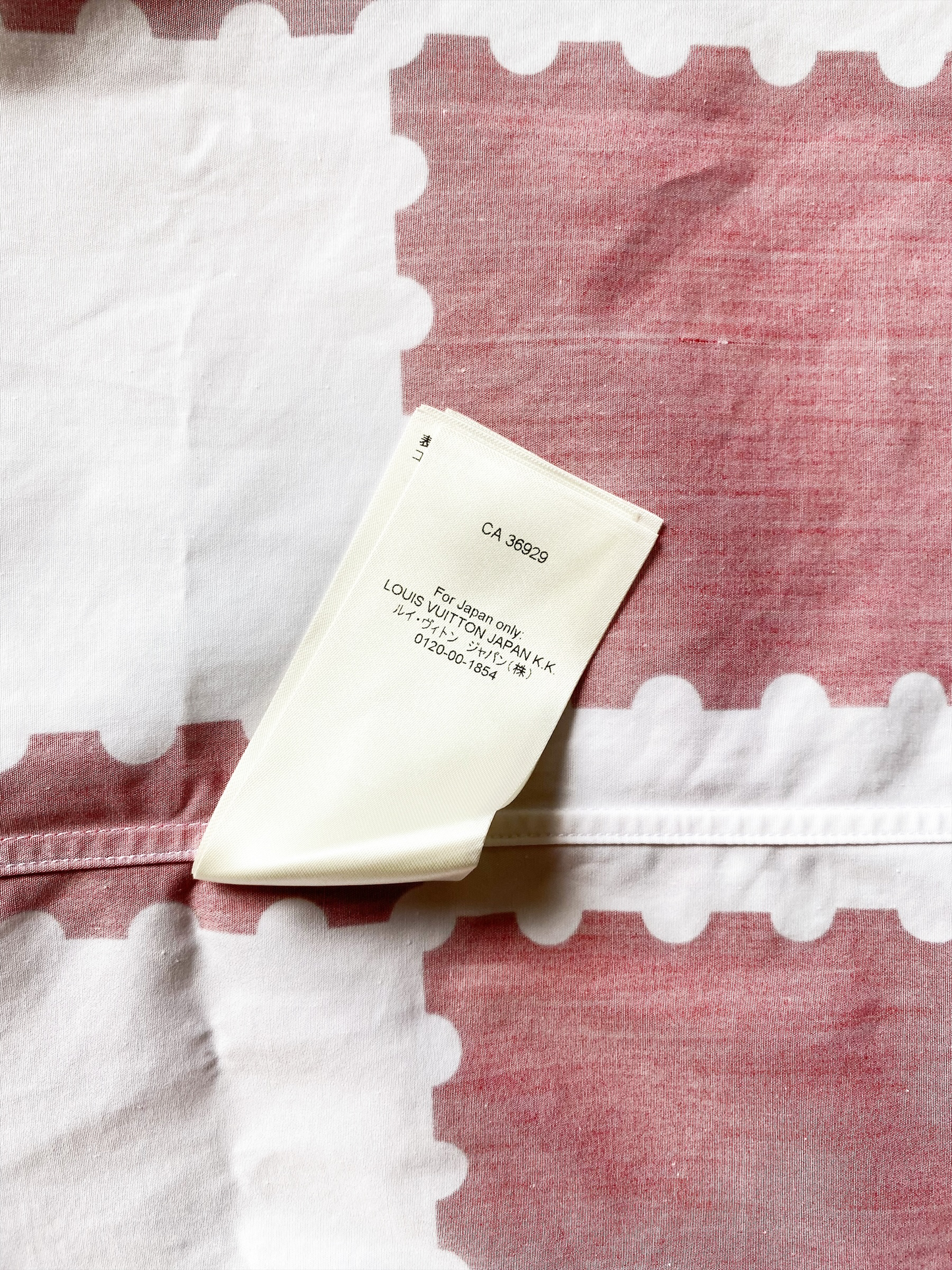 Louis Vuitton Nigo Red & White Checkered Button Up Shirt