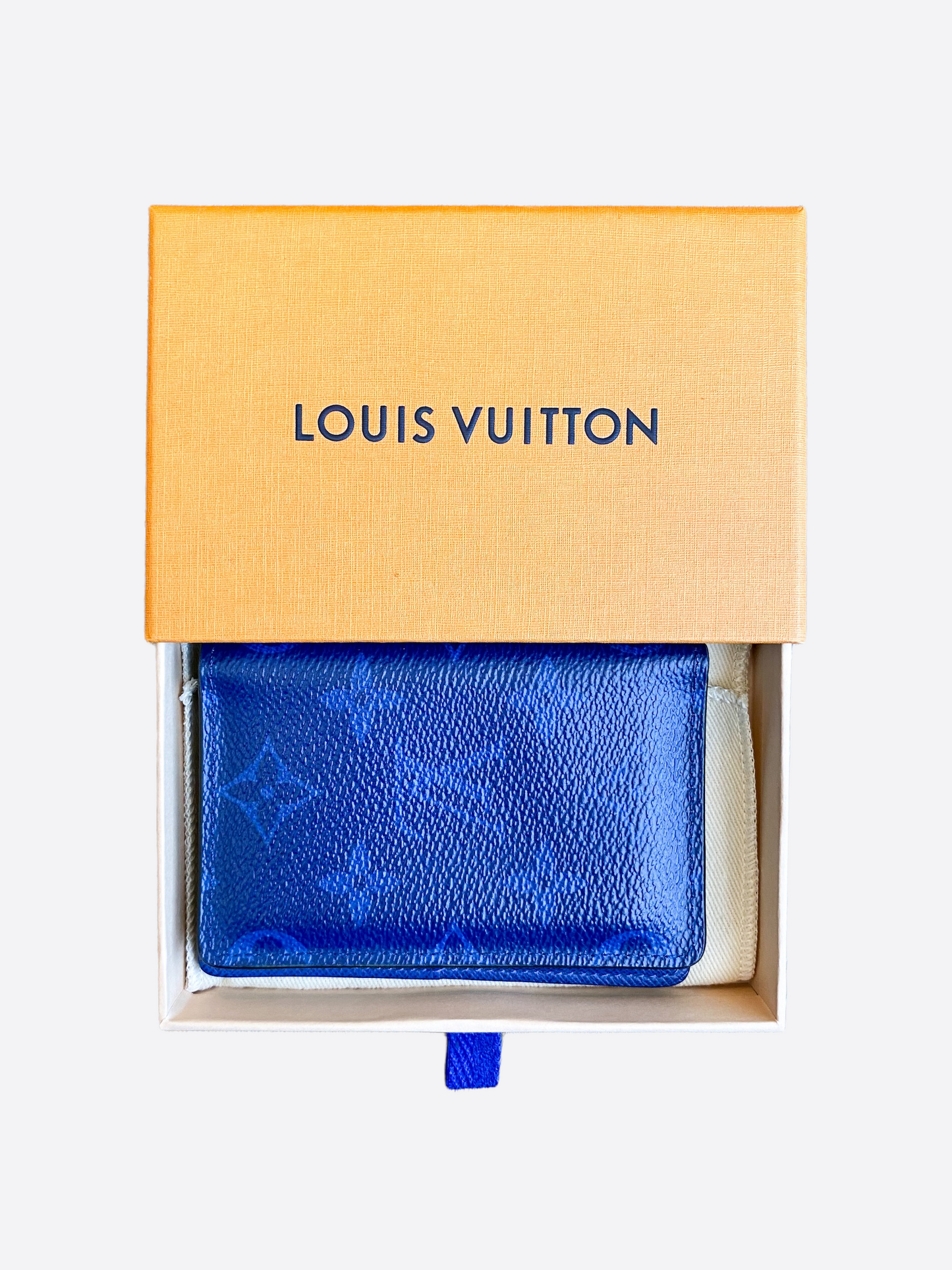 Louis Vuitton Blue Pacific Taiga Pocket Organizer