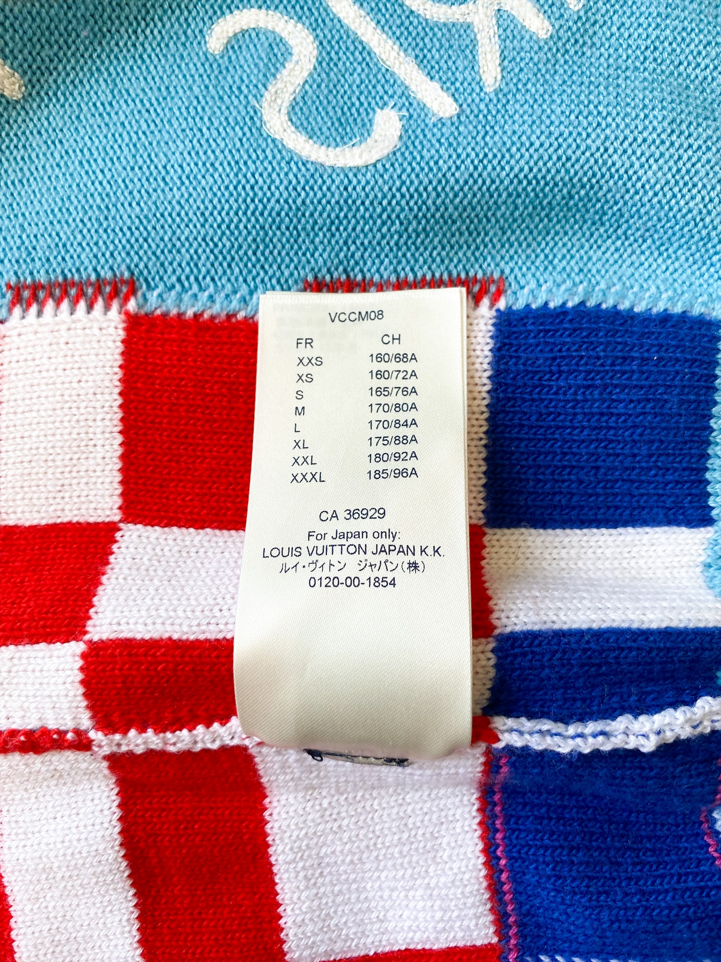 Louis Vuitton Multicolor Distorted Giant Damier Sweater