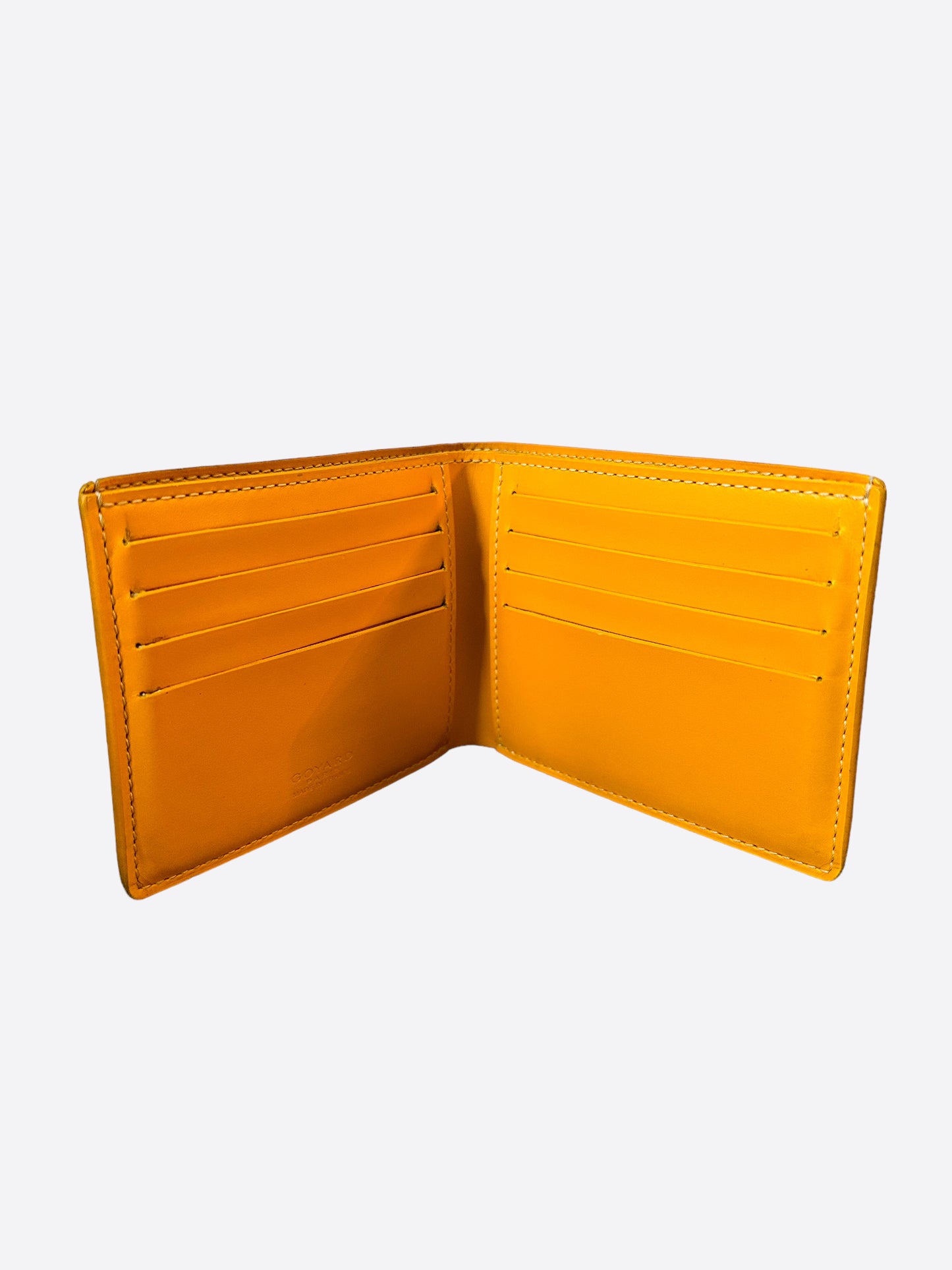Goyard Yellow Victoire Bifold Wallet