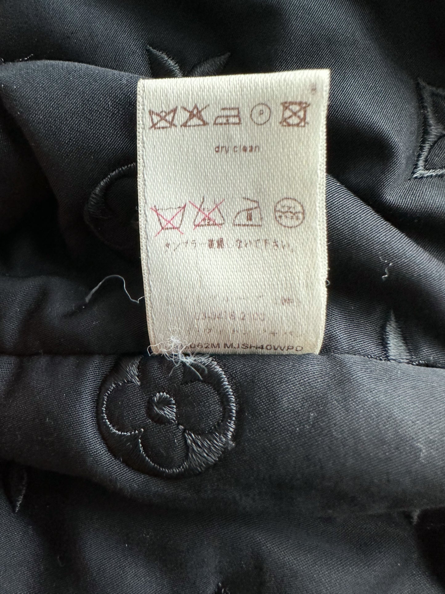 Louis Vuitton Black Wool Button Up Shirt