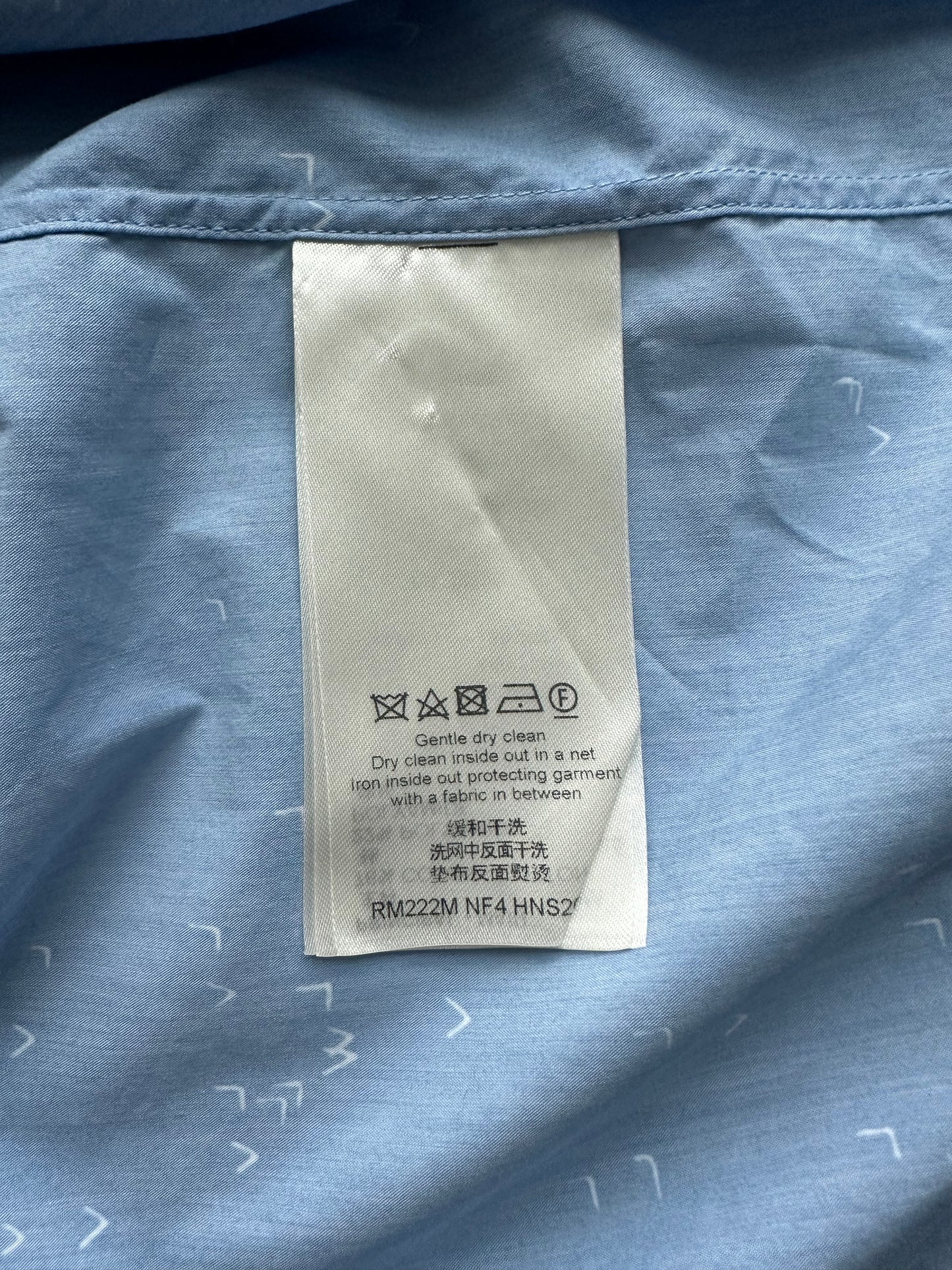 Louis Vuitton Blue Damier Spread Short Sleeve Button Up Shirt