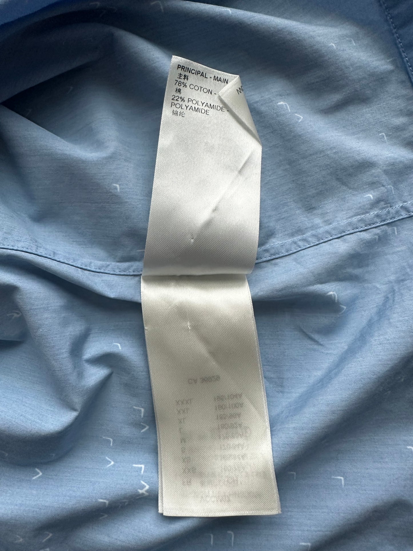 Louis Vuitton Blue Damier Spread Short Sleeve Button Up Shirt
