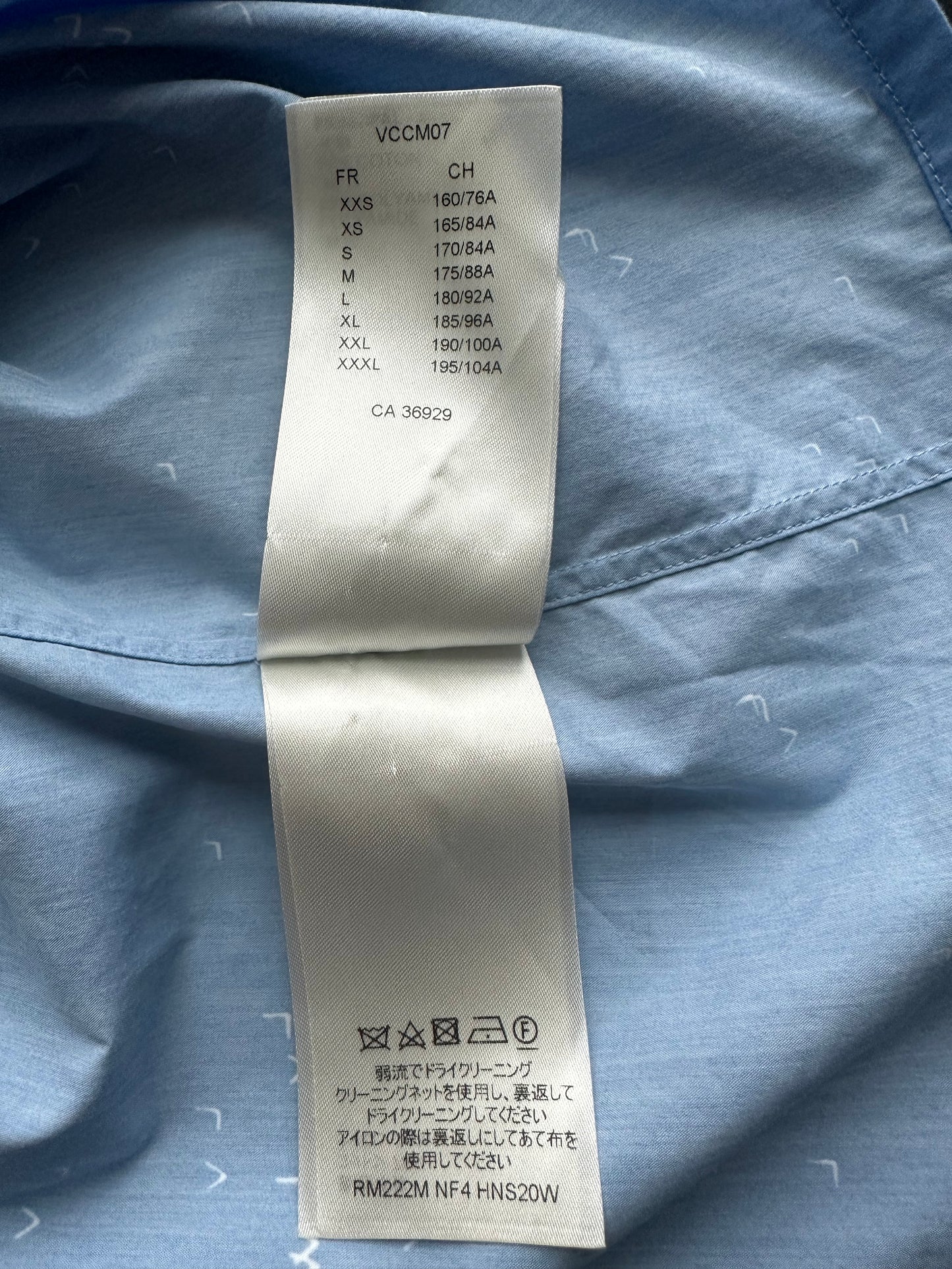 Louis Vuitton Blue Damier Spread Short Sleeve Button Up Shirt
