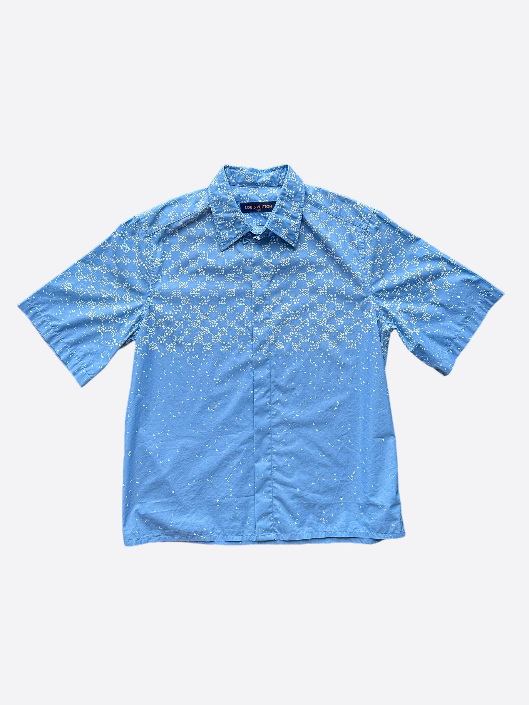 Louis Vuitton Blue Karakoram Button Up Shirt – Savonches