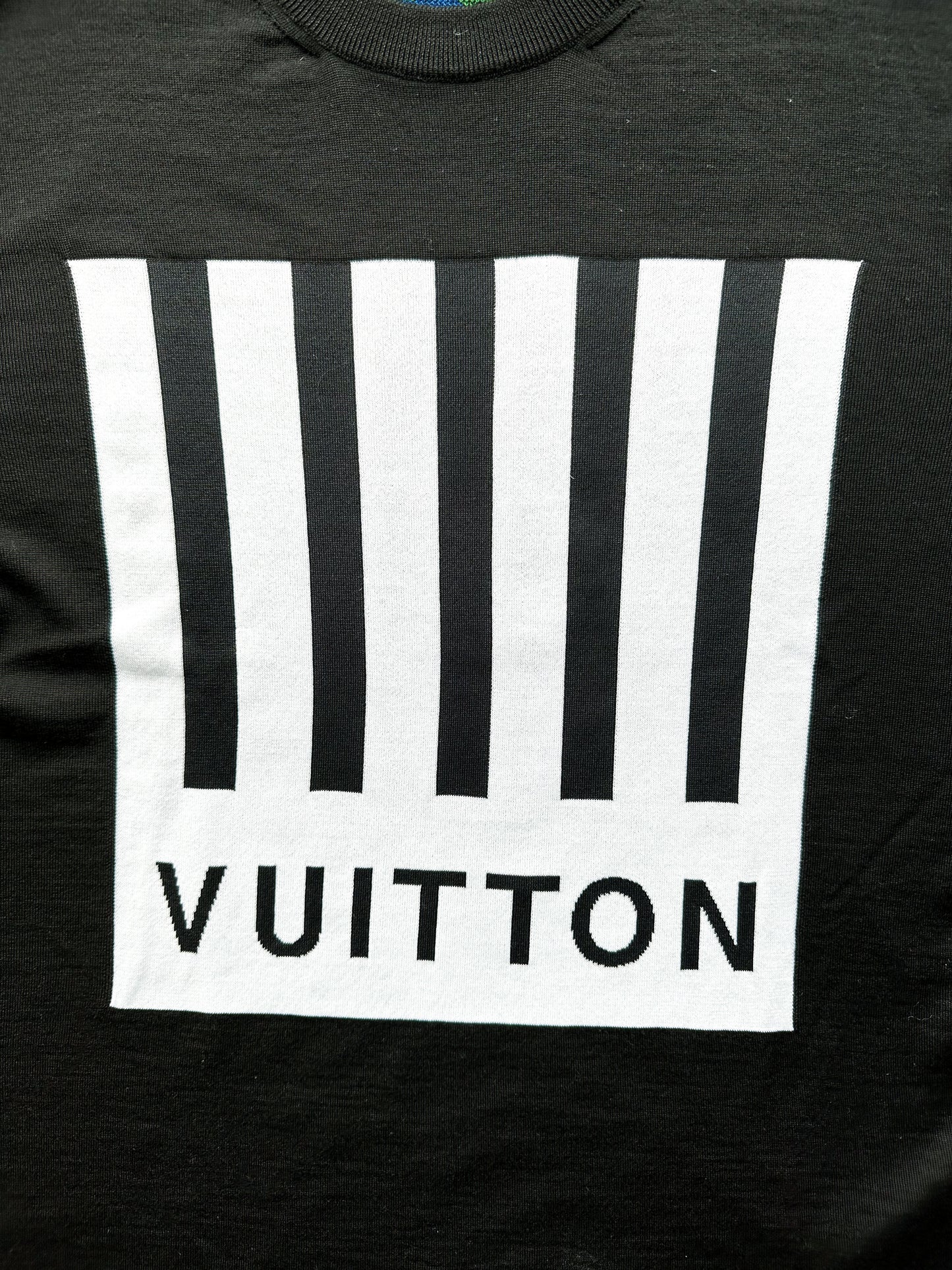 Louis Vuitton Black Barcode & Earth T-Shirt