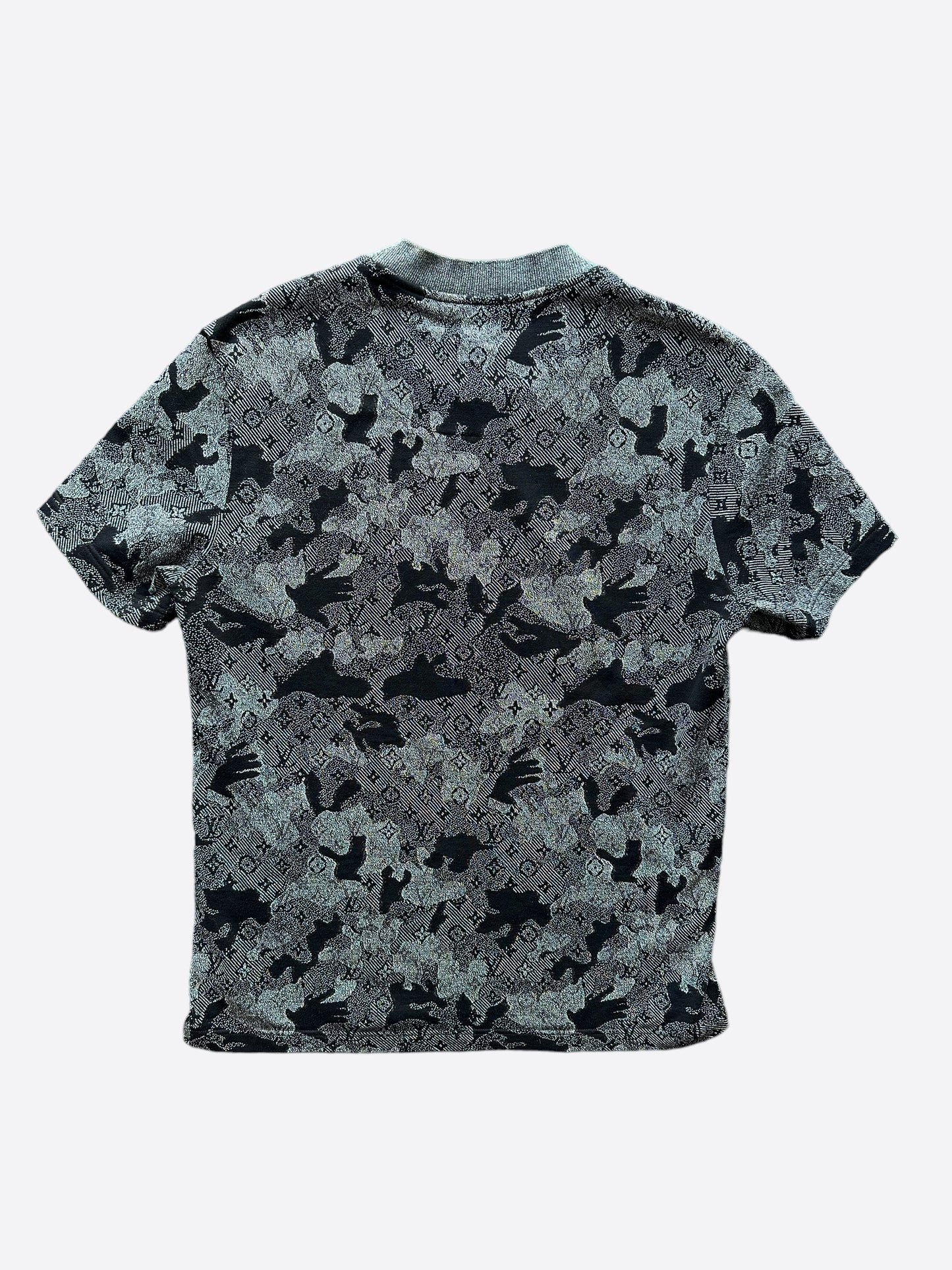 Louis Vuitton Grey Camouflage Monogram T-Shirt