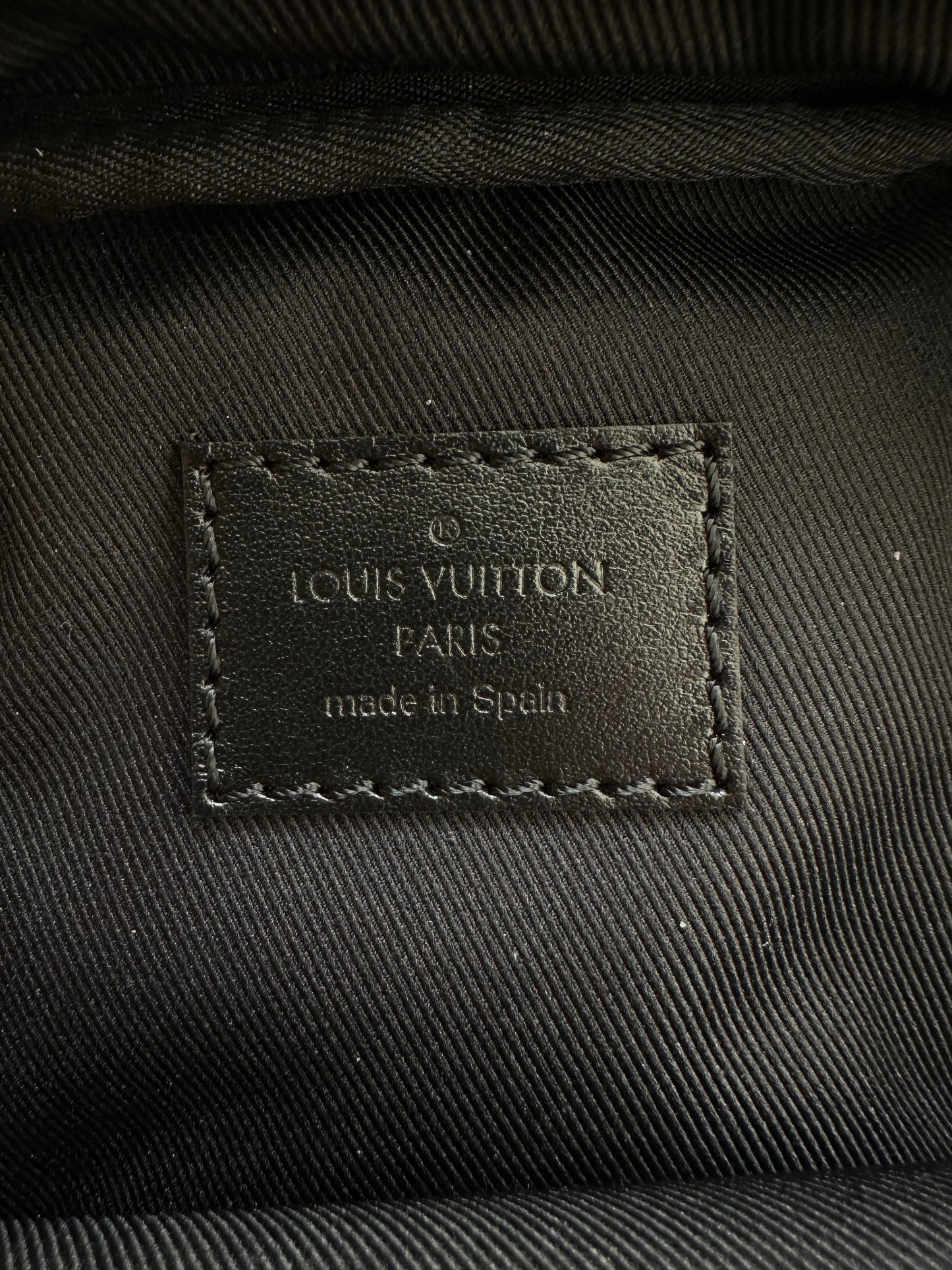 Louis Vuitton Black Shadow Monogram Double Phone Pouch NM