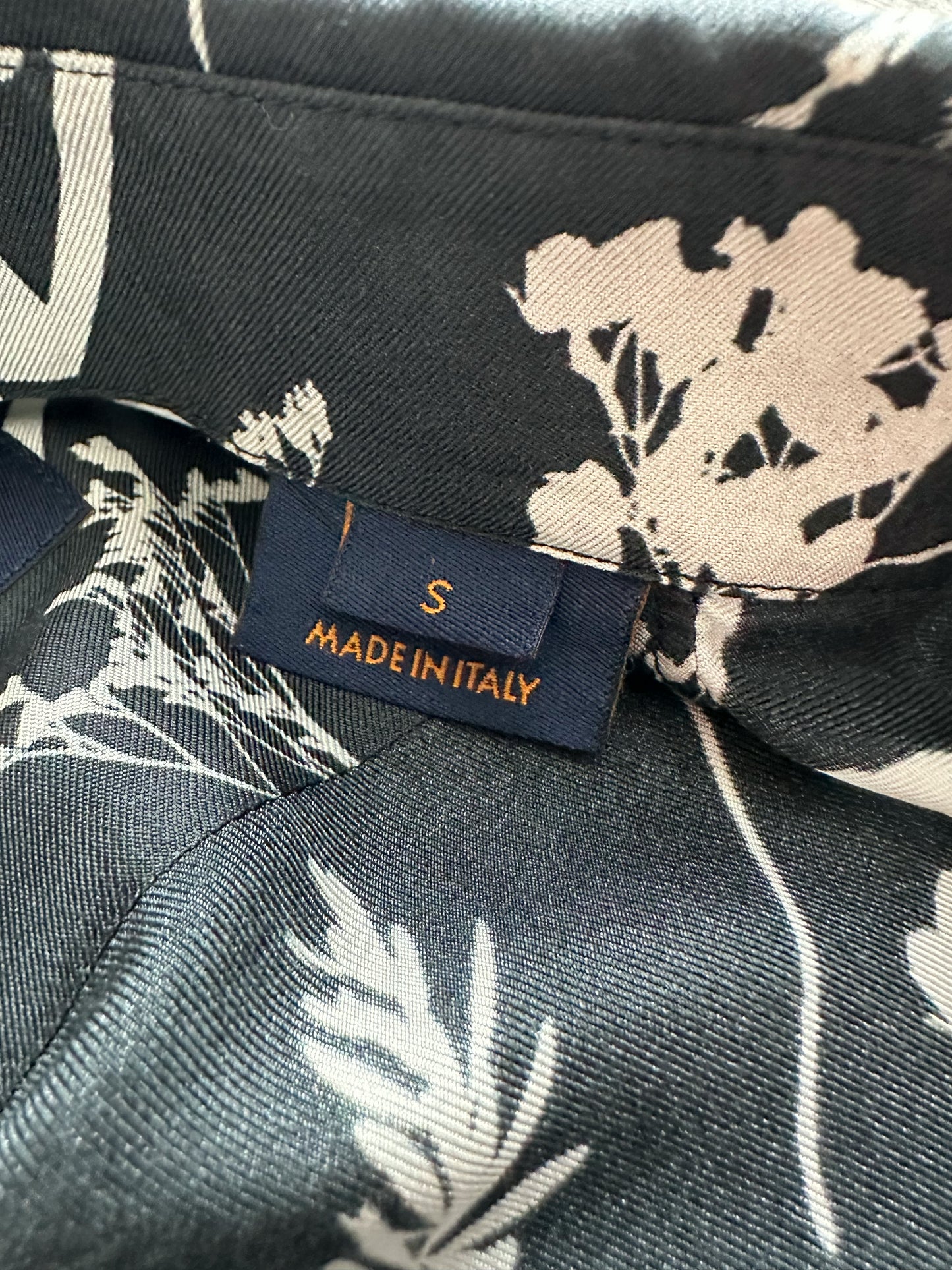 Louis Vuitton Silk Leaf Button Up Shirt