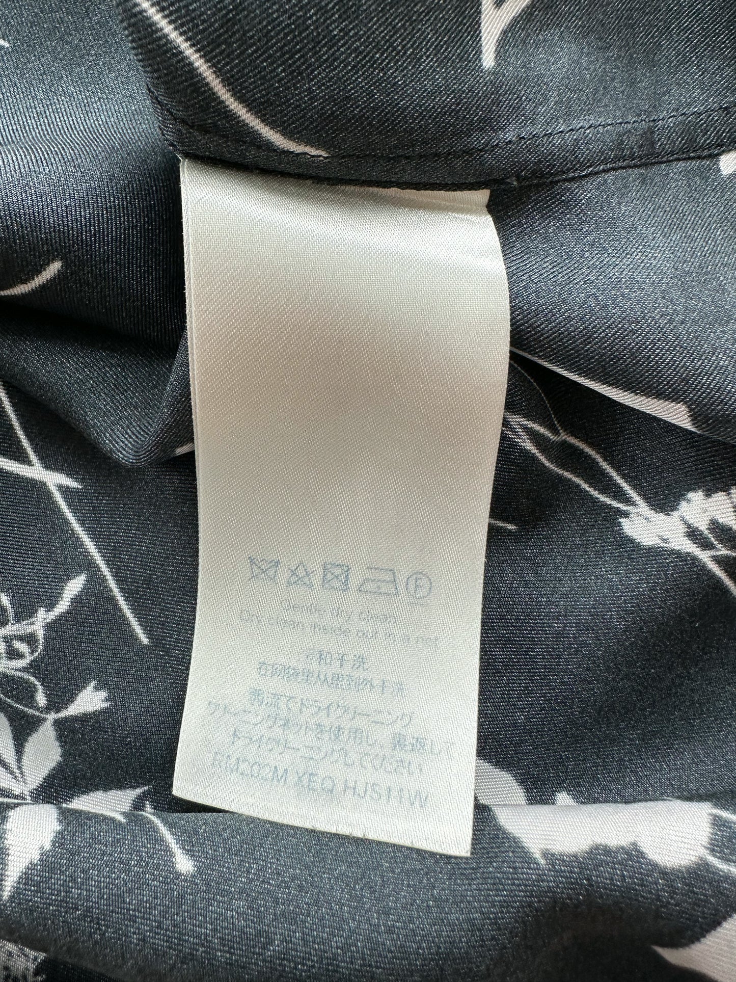 Louis Vuitton Silk Leaf Button Up Shirt