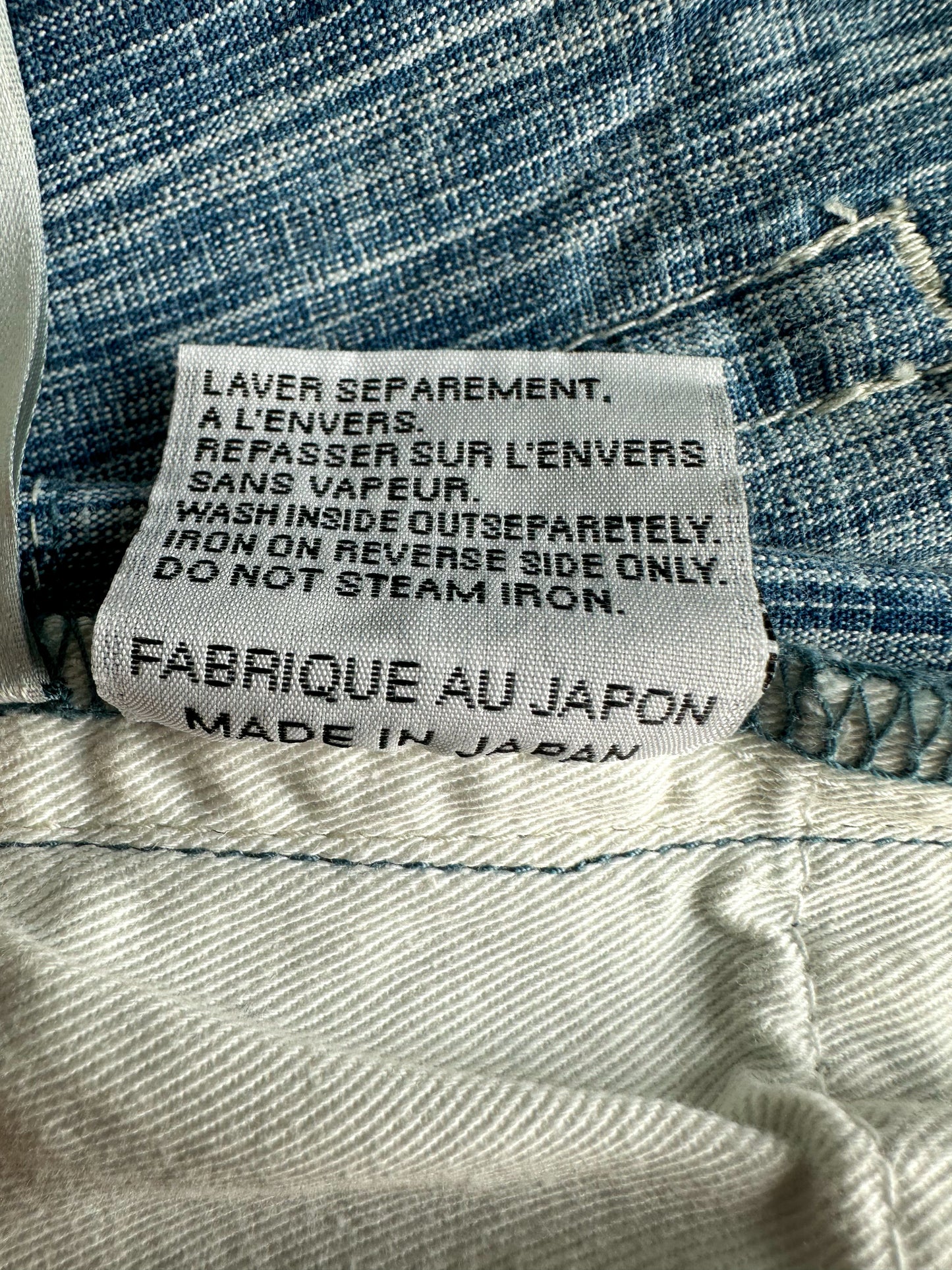 Dior Blue & White Oblique Slim Jeans