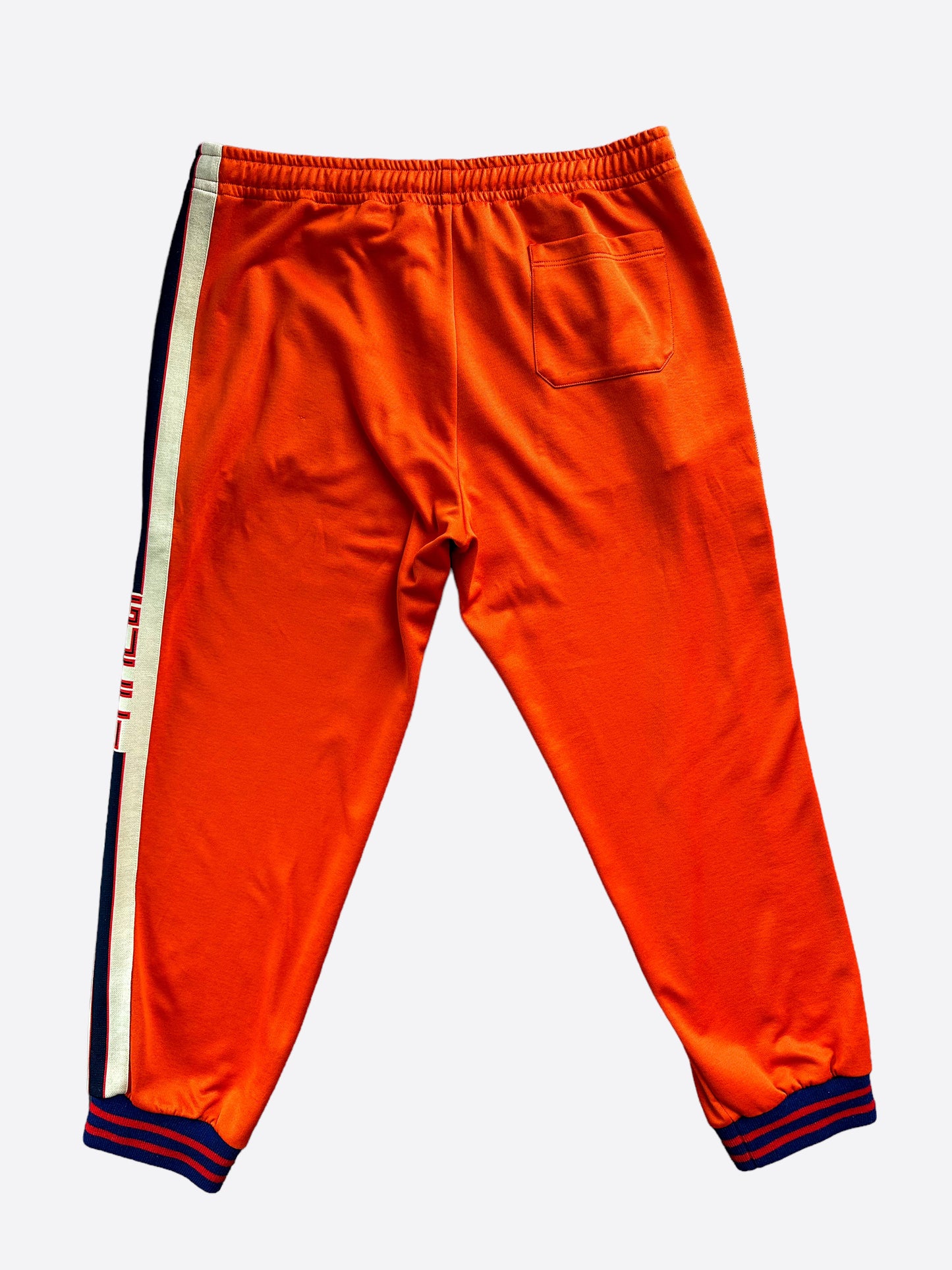 Gucci Orange Logo Striped Trackpants