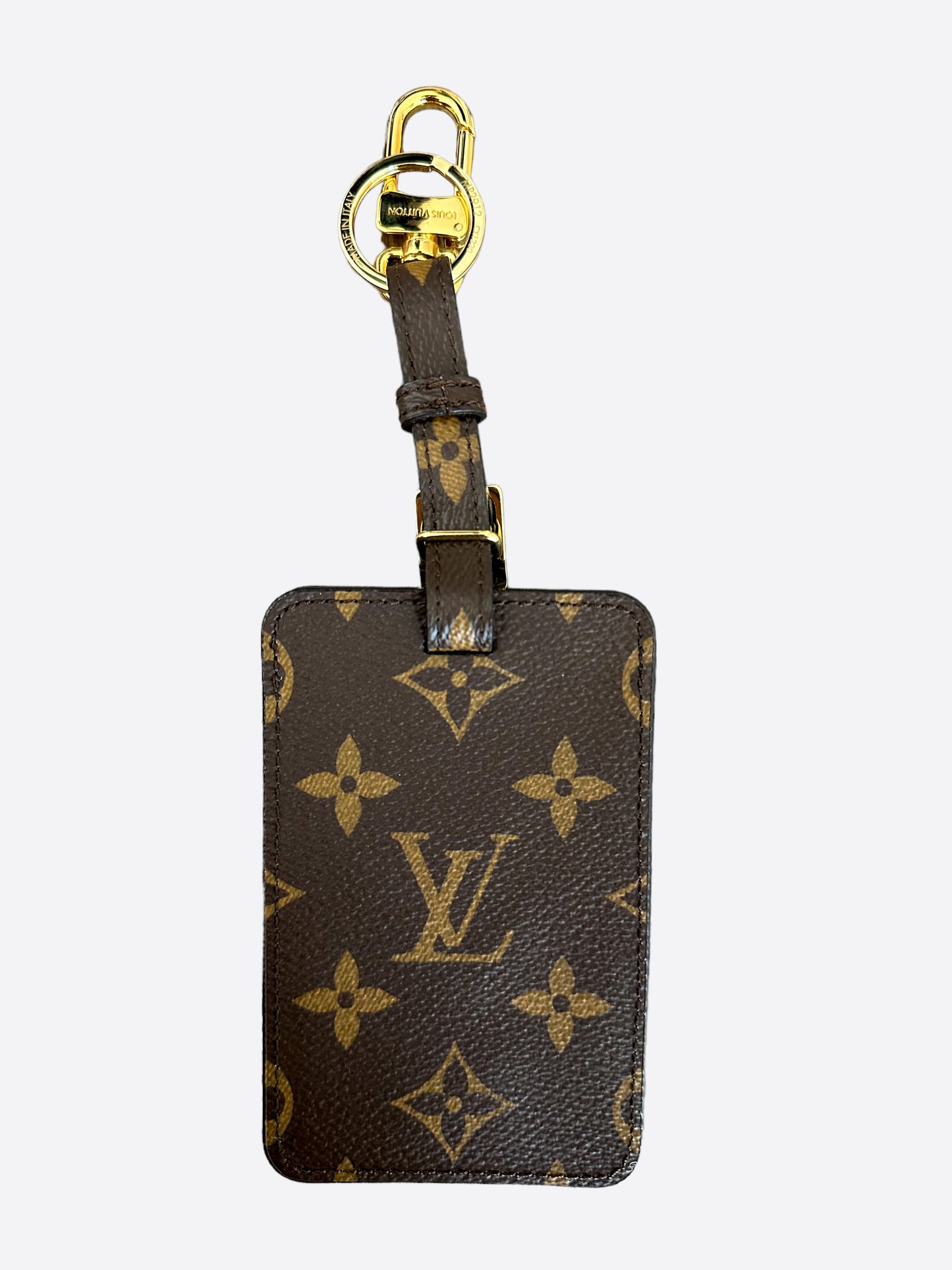 Louis Vuitton Brown Monogram Heart Card Luggage Tag