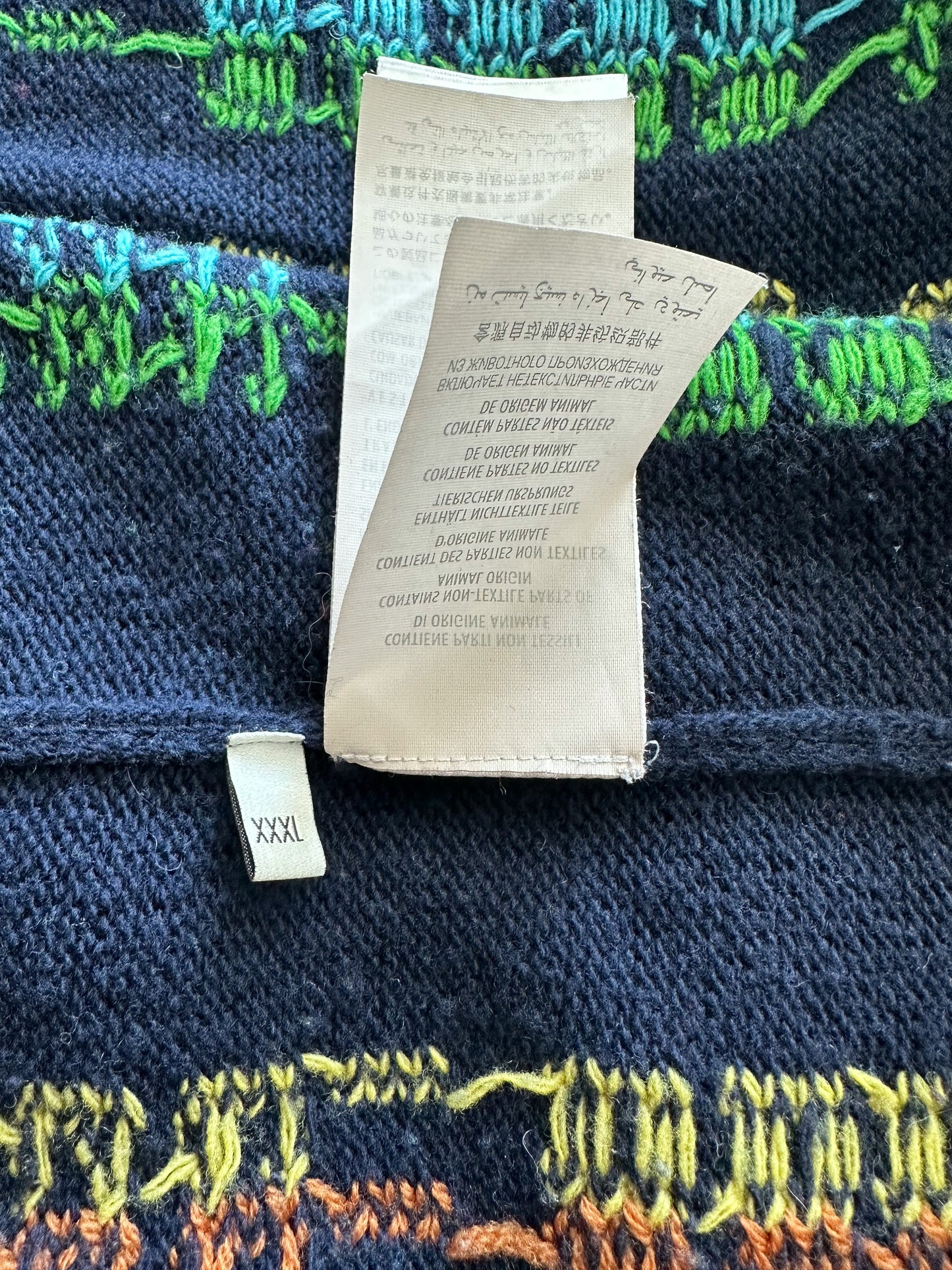 Gucci Navy Multicolor Hollywood Knit Sweater