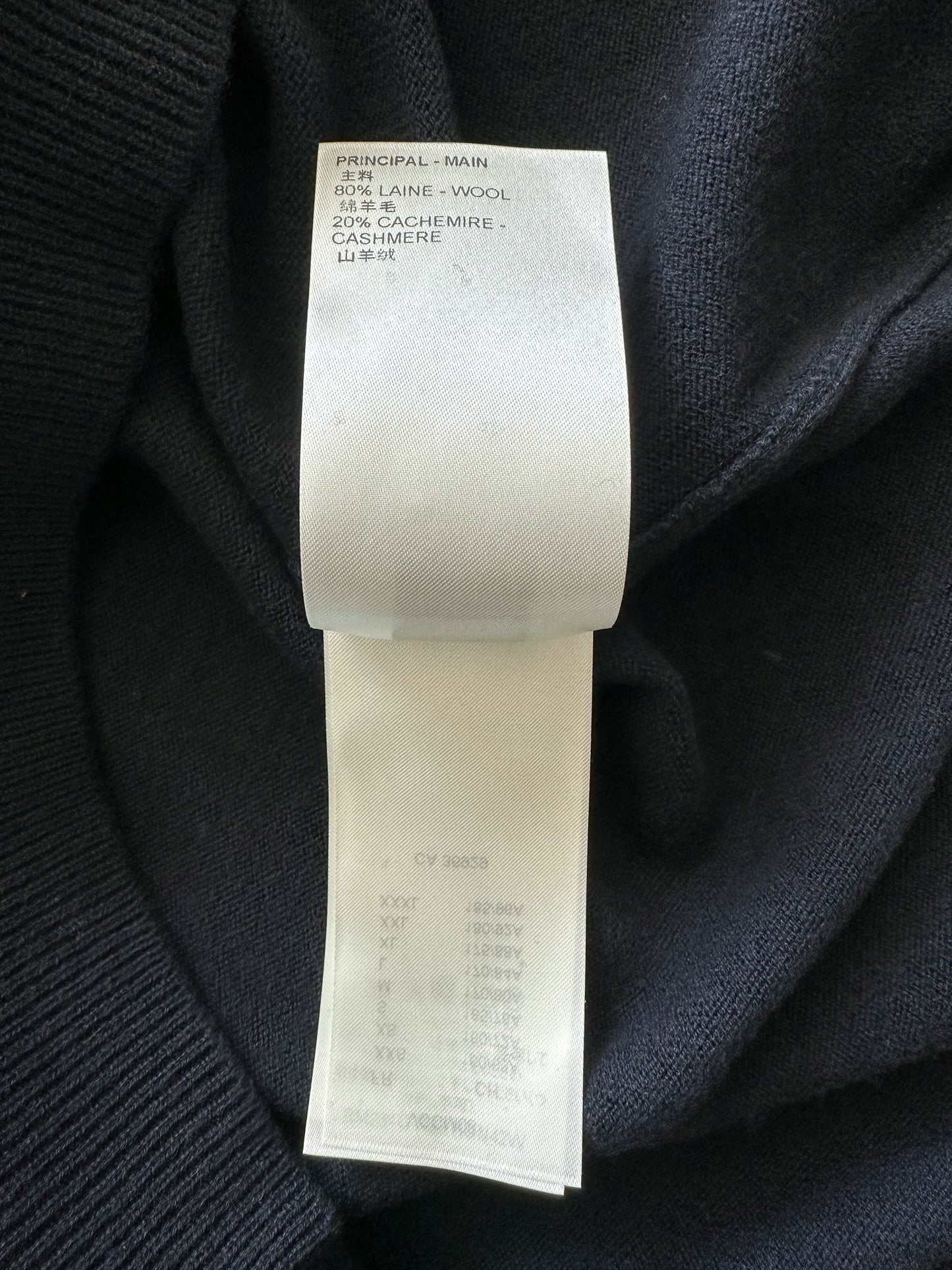Louis Vuitton Navy Arm Monogram Knit Sweater