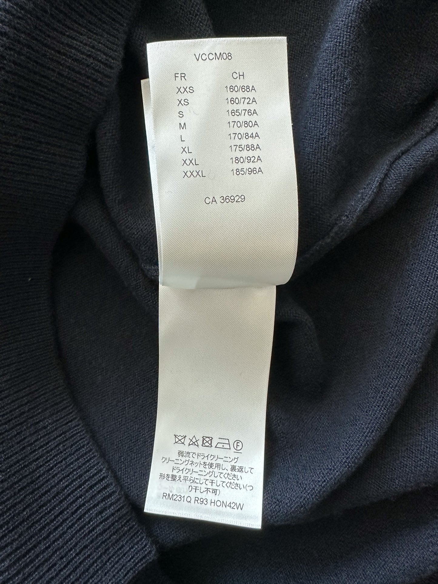 Louis Vuitton Navy Arm Monogram Knit Sweater