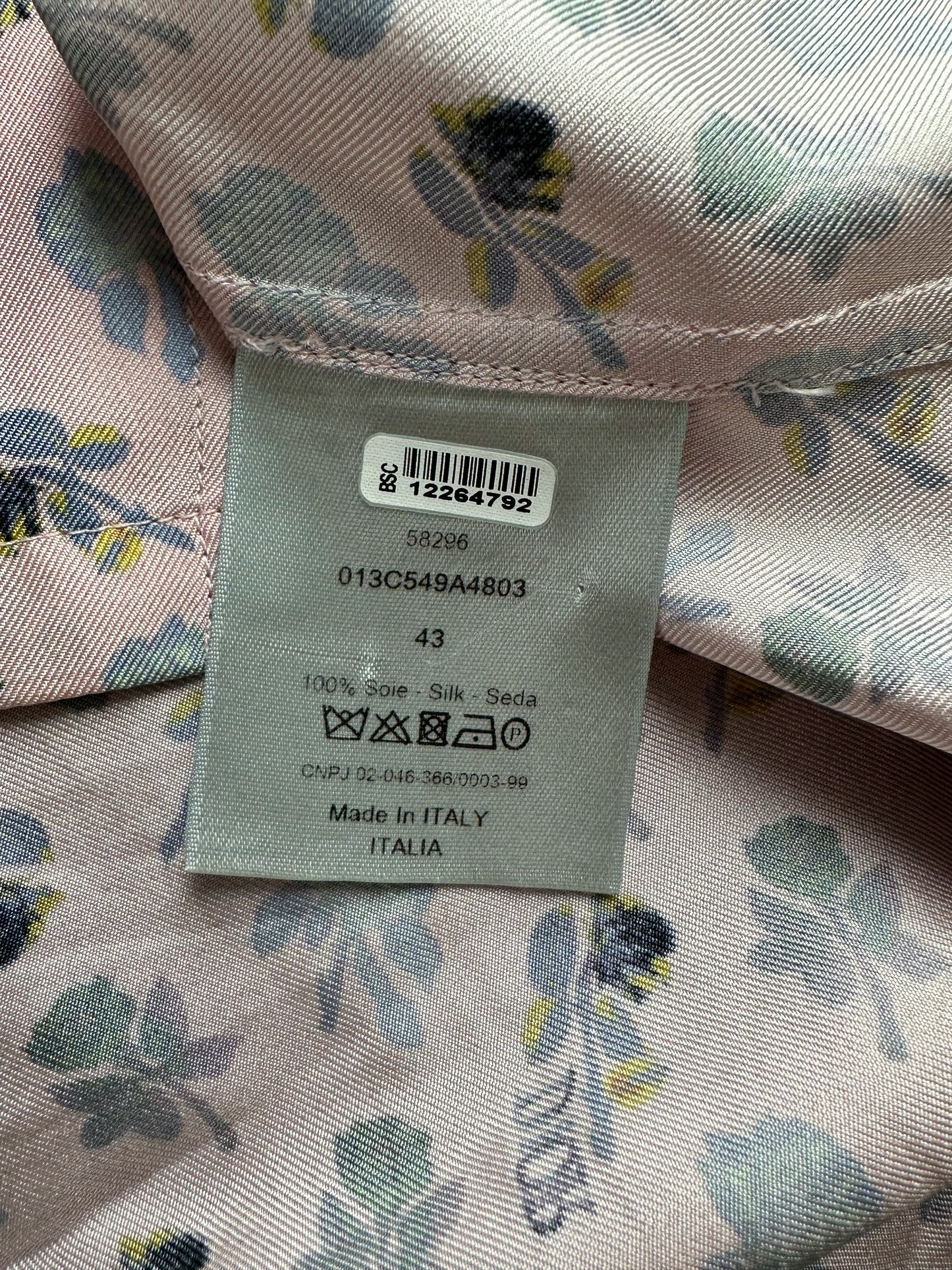 Dior Alex Foxton Pink Floral Button Up Shirt