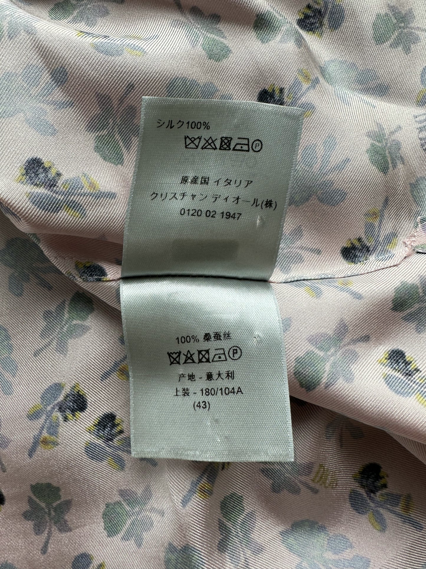Dior Alex Foxton Pink Floral Button Up Shirt
