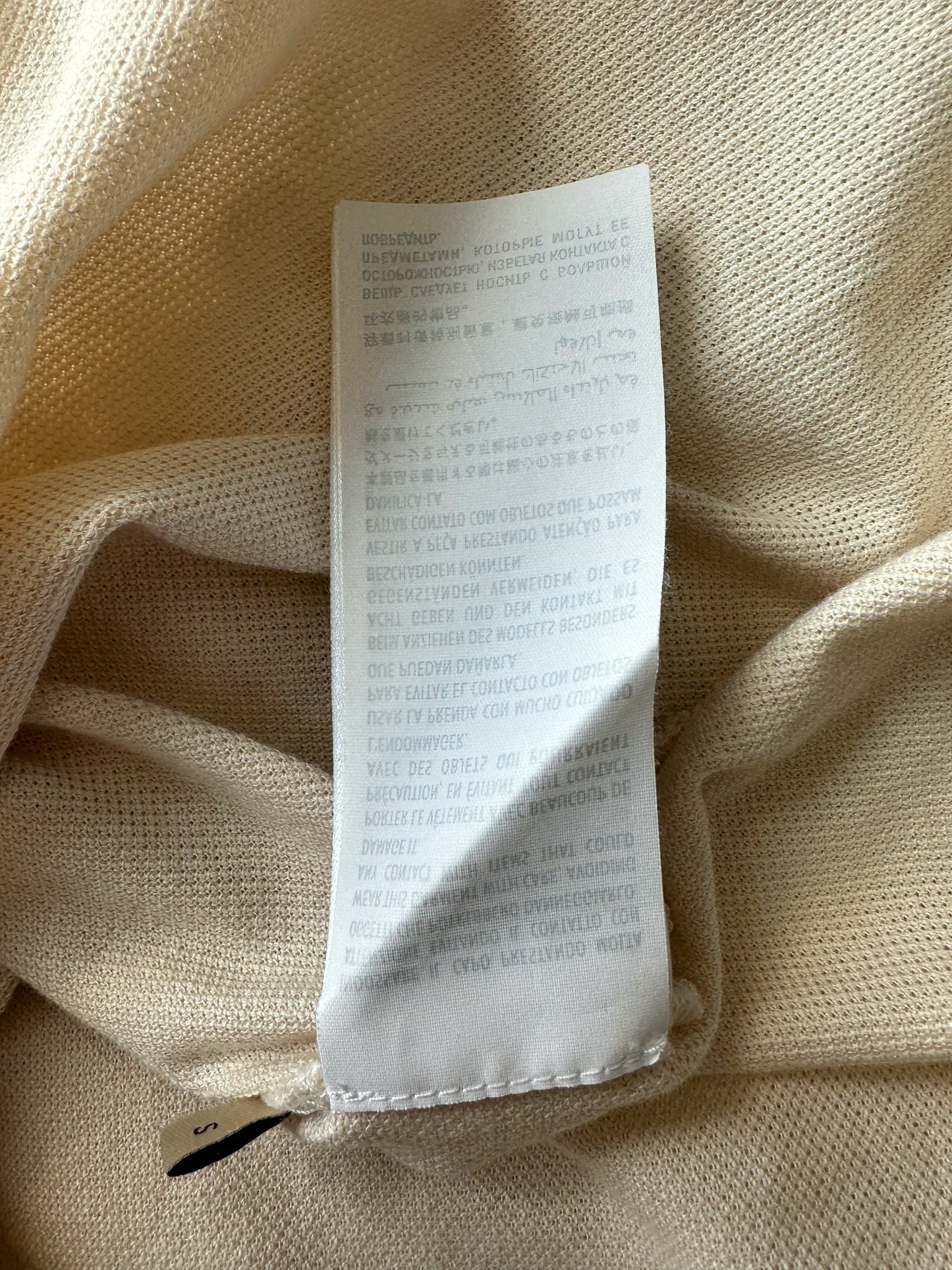 Gucci White GG Monogram Striped Polo