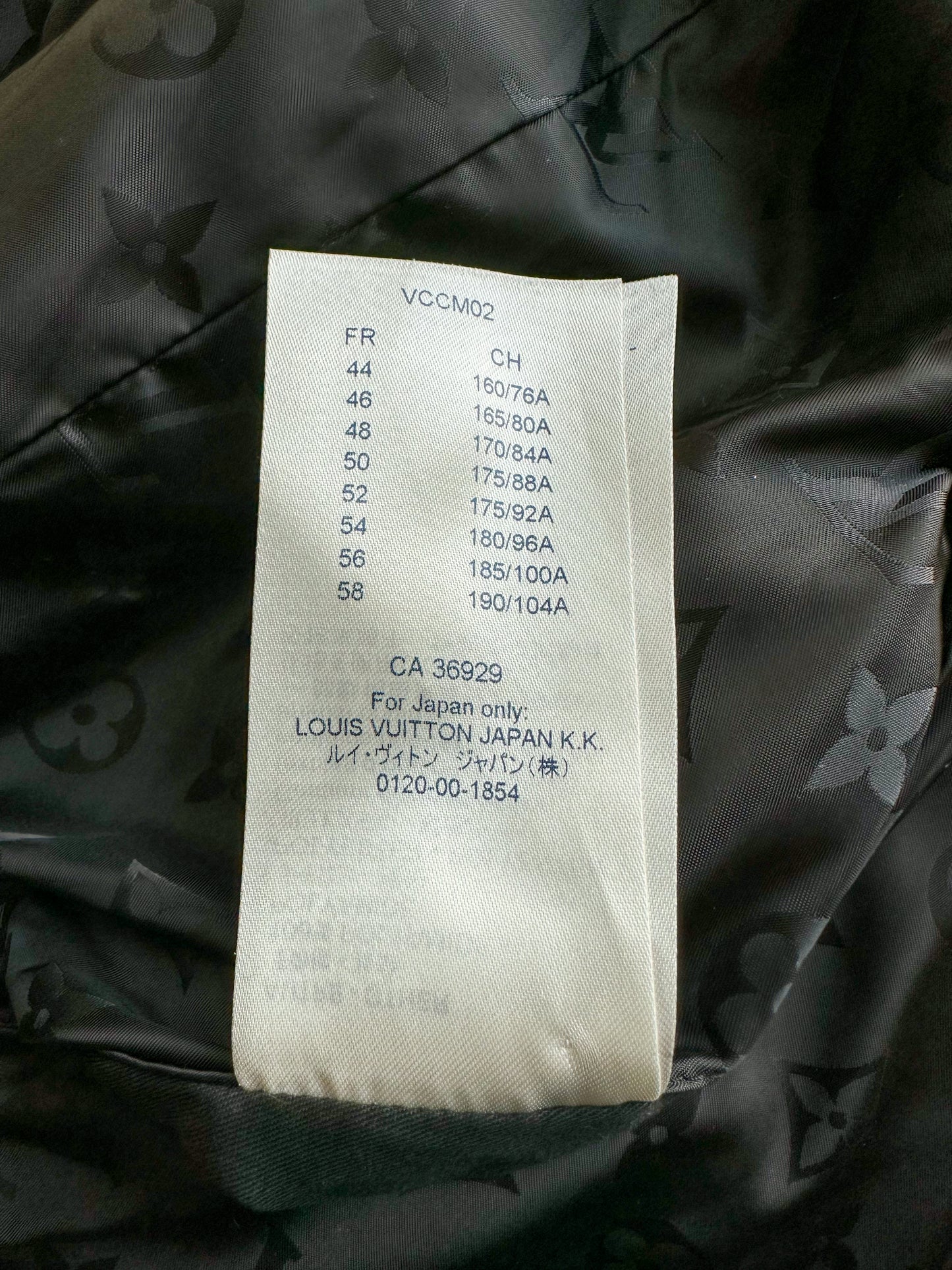 Louis Vuitton Black Monogram Reversible Leather Jacket