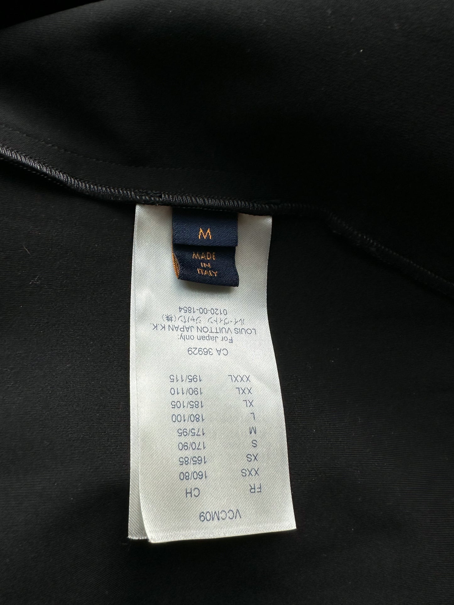 Louis Vuitton Nigo Black Logo Zip Up Windbreaker