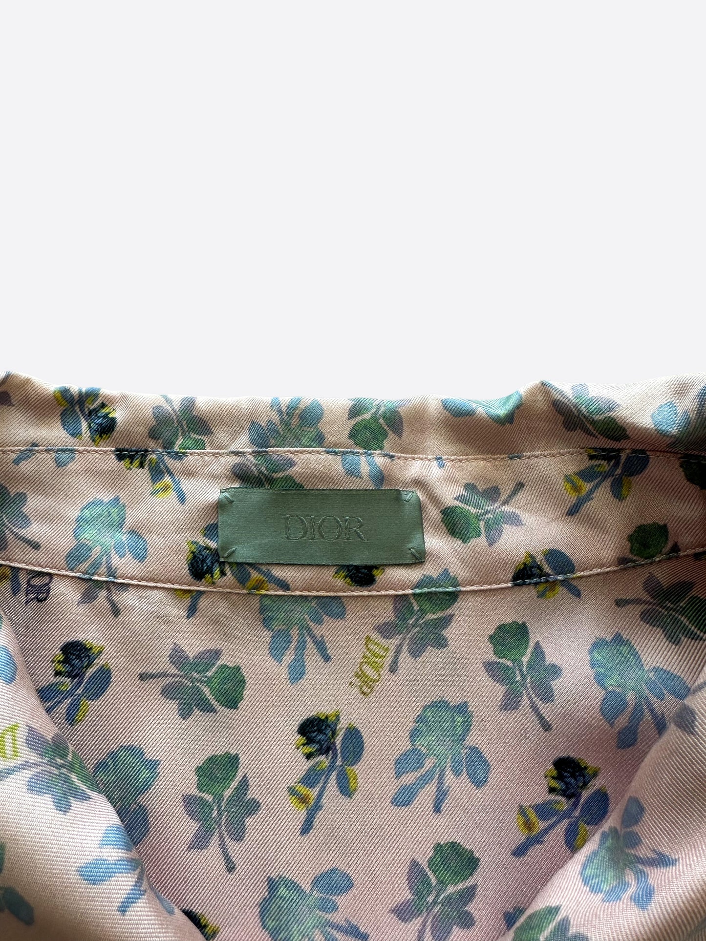 Dior Alex Foxton Pink Floral Button Up Shirt