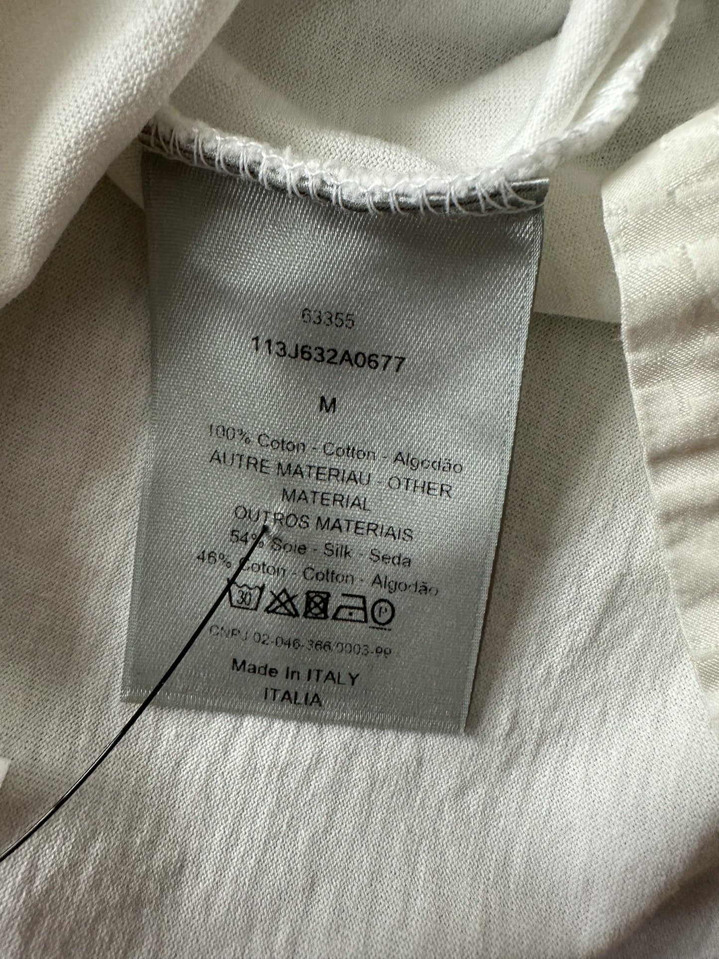 Dior White Oblique Layered T-Shirt