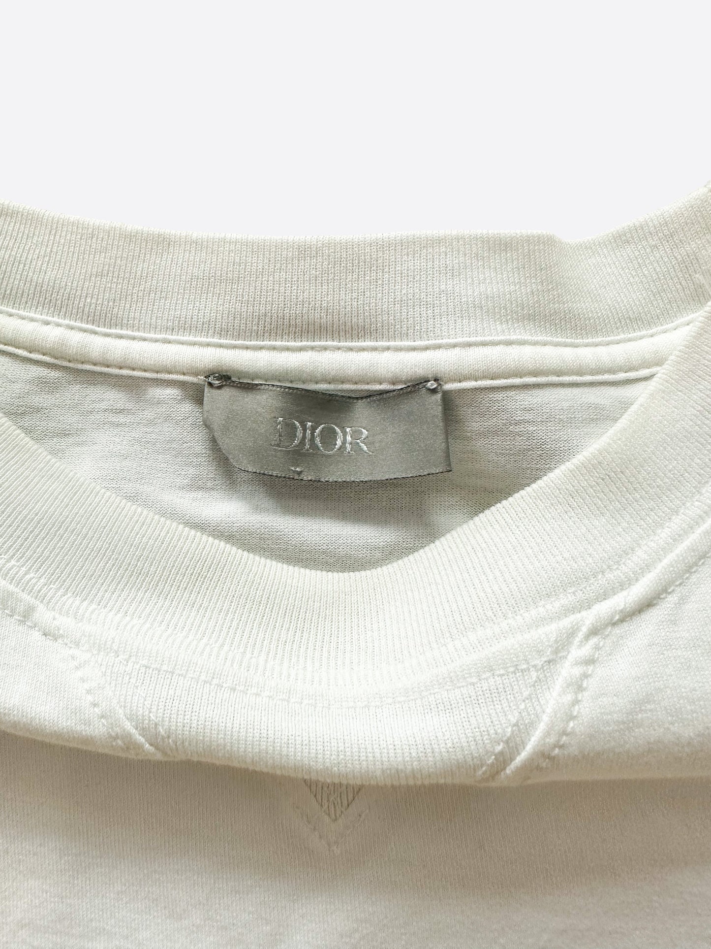 Dior White Oblique Layered T-Shirt