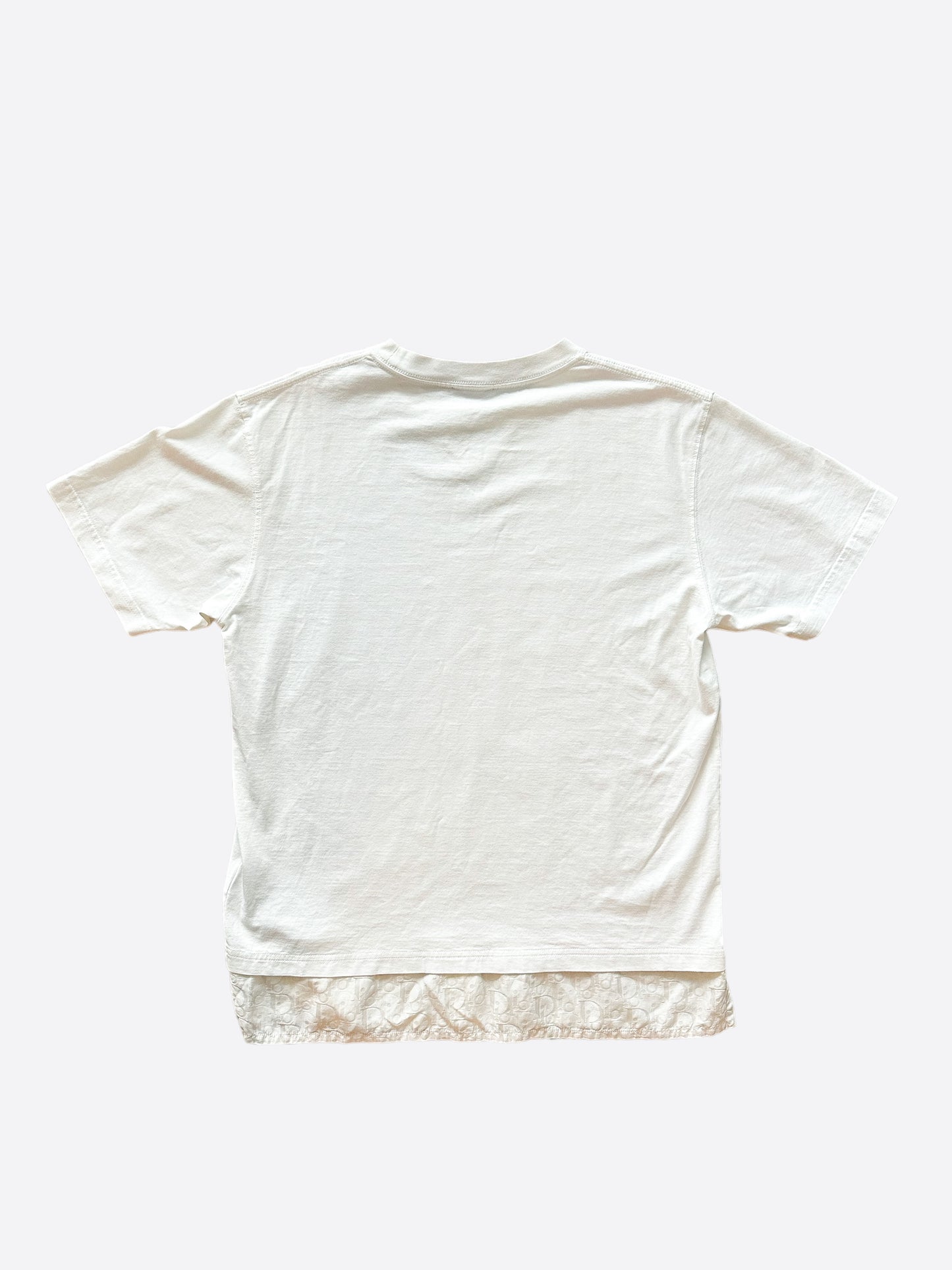 Dior White Oblique Layered T-Shirt