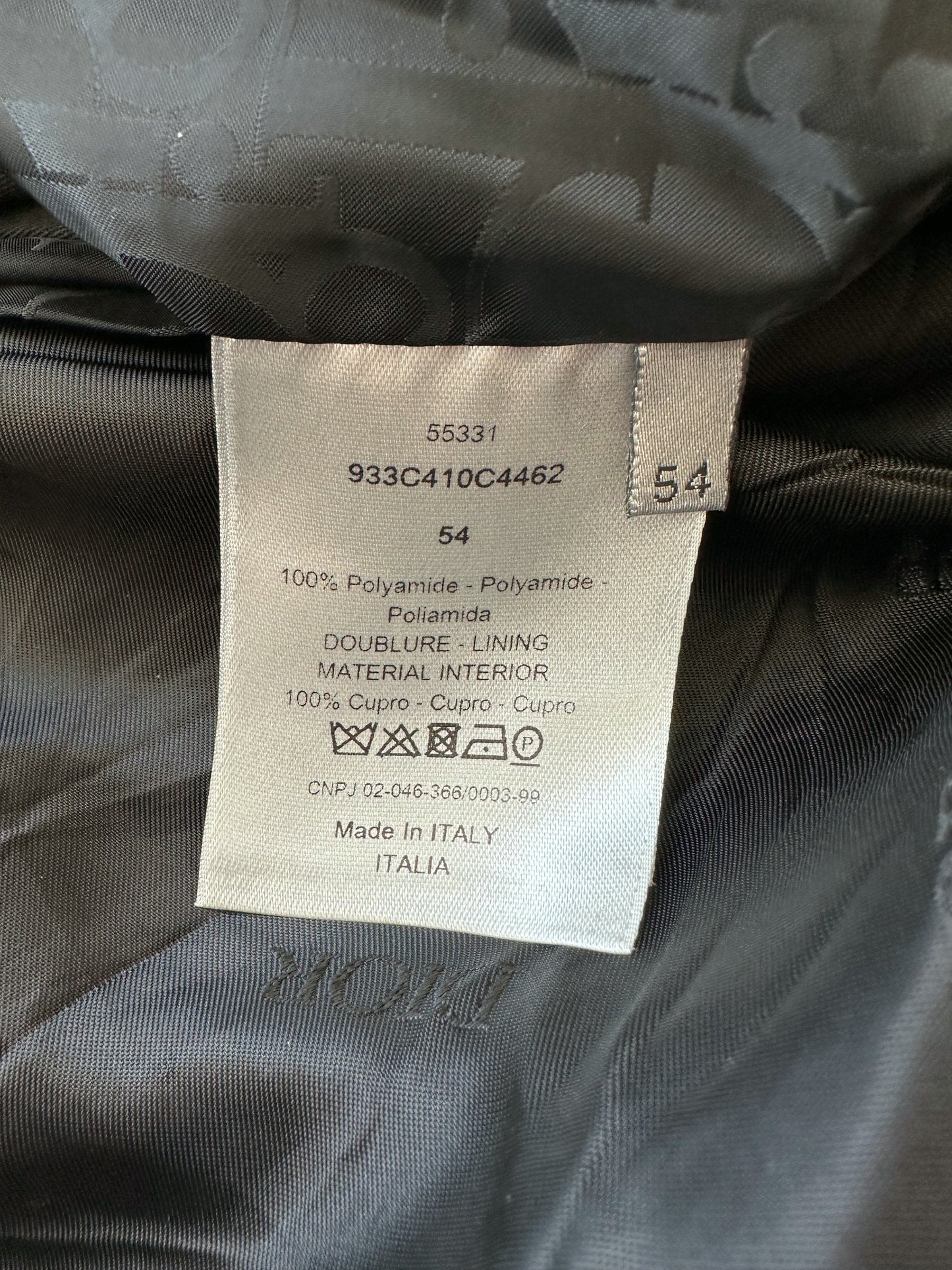 Dior Black Oblique Bomber Jacket