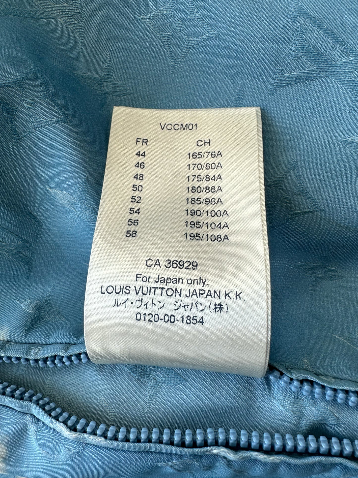 Louis Vuitton Blue Cloud Monogram Windbreaker