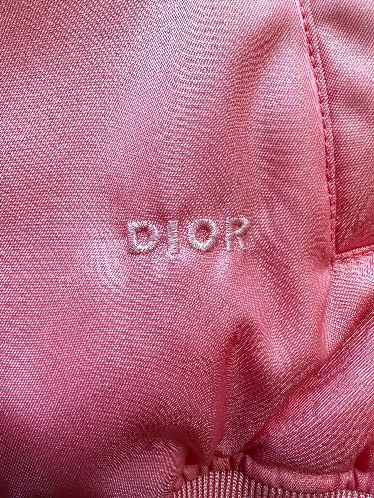 Dior Daniel Arsham Pink Logo Bomber Jacket