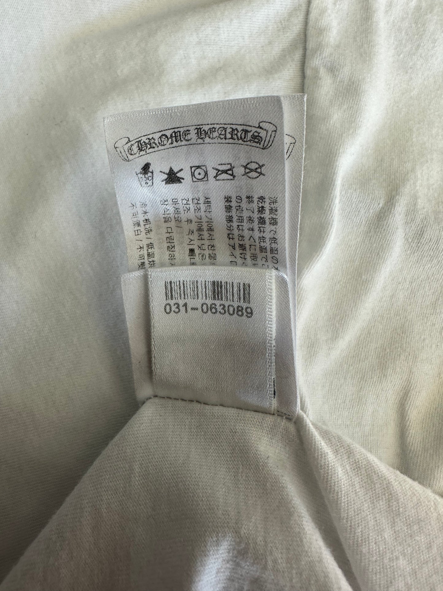 Chrome Hearts White Floral Logo T-Shirt