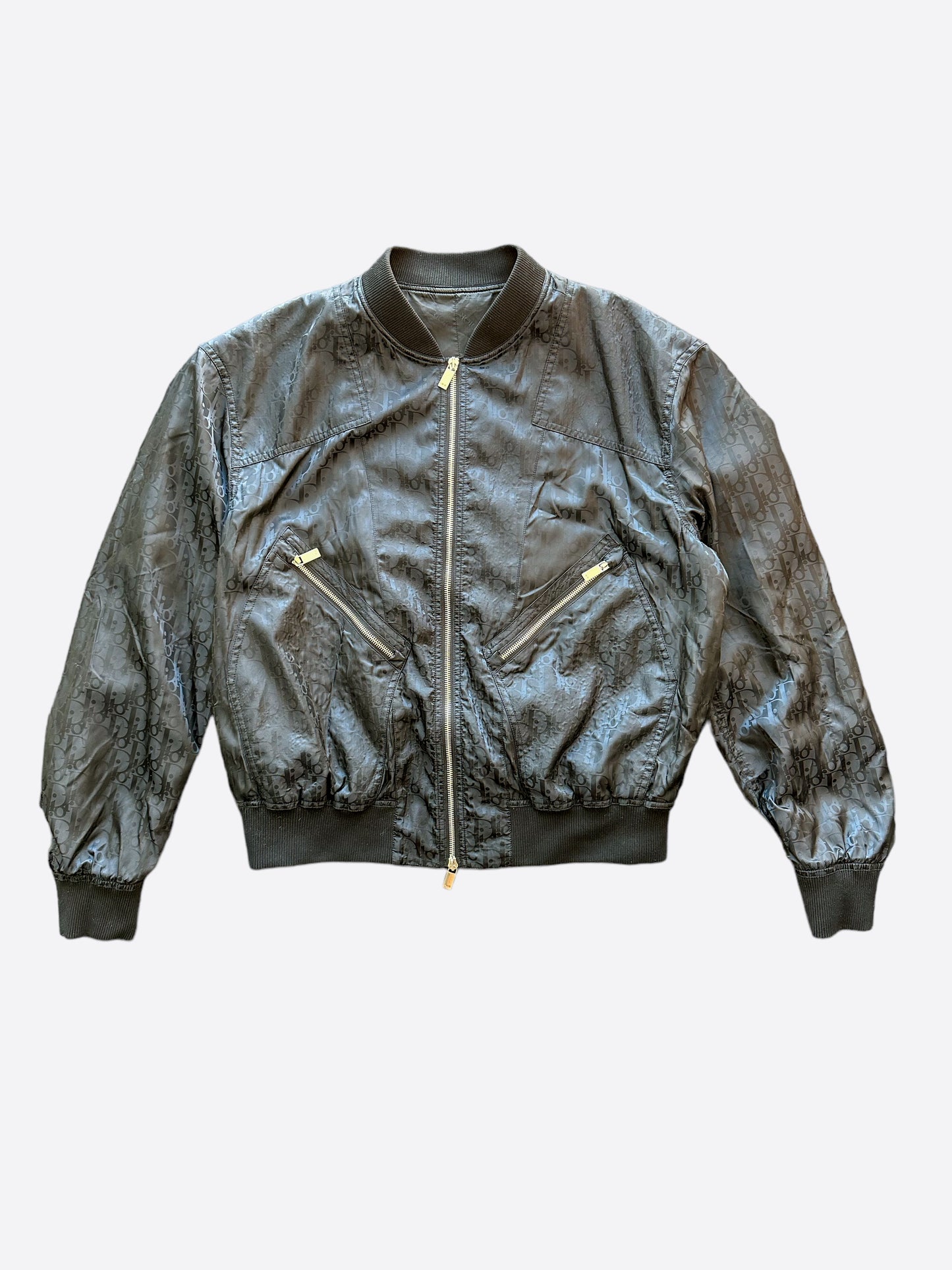 Dior Black Oblique Bomber Jacket
