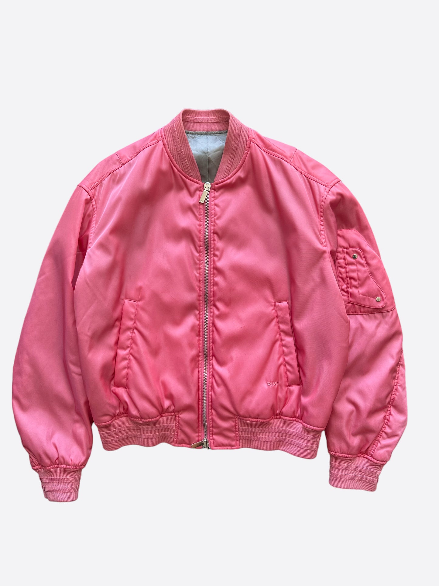 Dior Daniel Arsham Pink Logo Bomber Jacket
