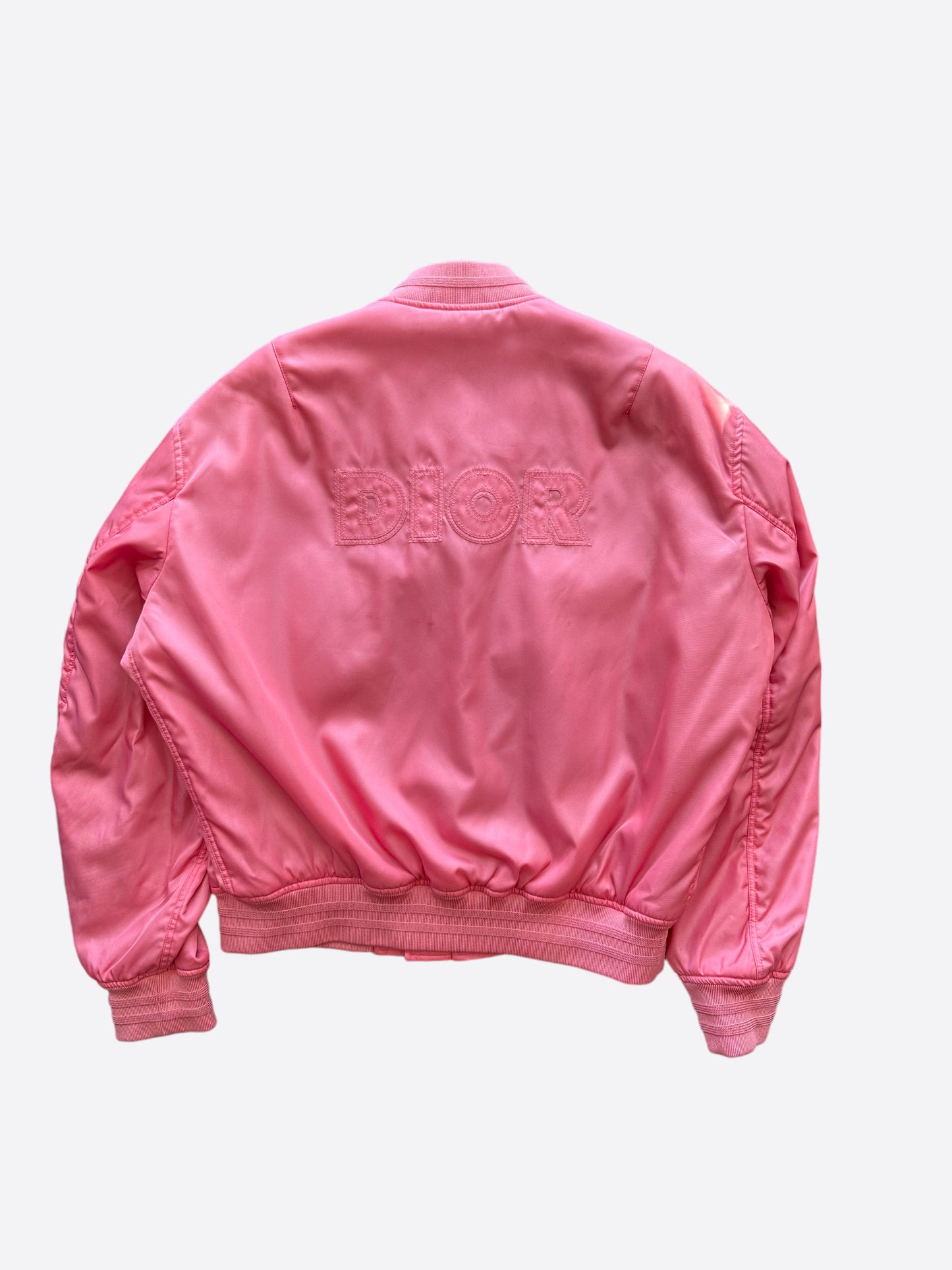 Dior Daniel Arsham Pink Logo Bomber Jacket