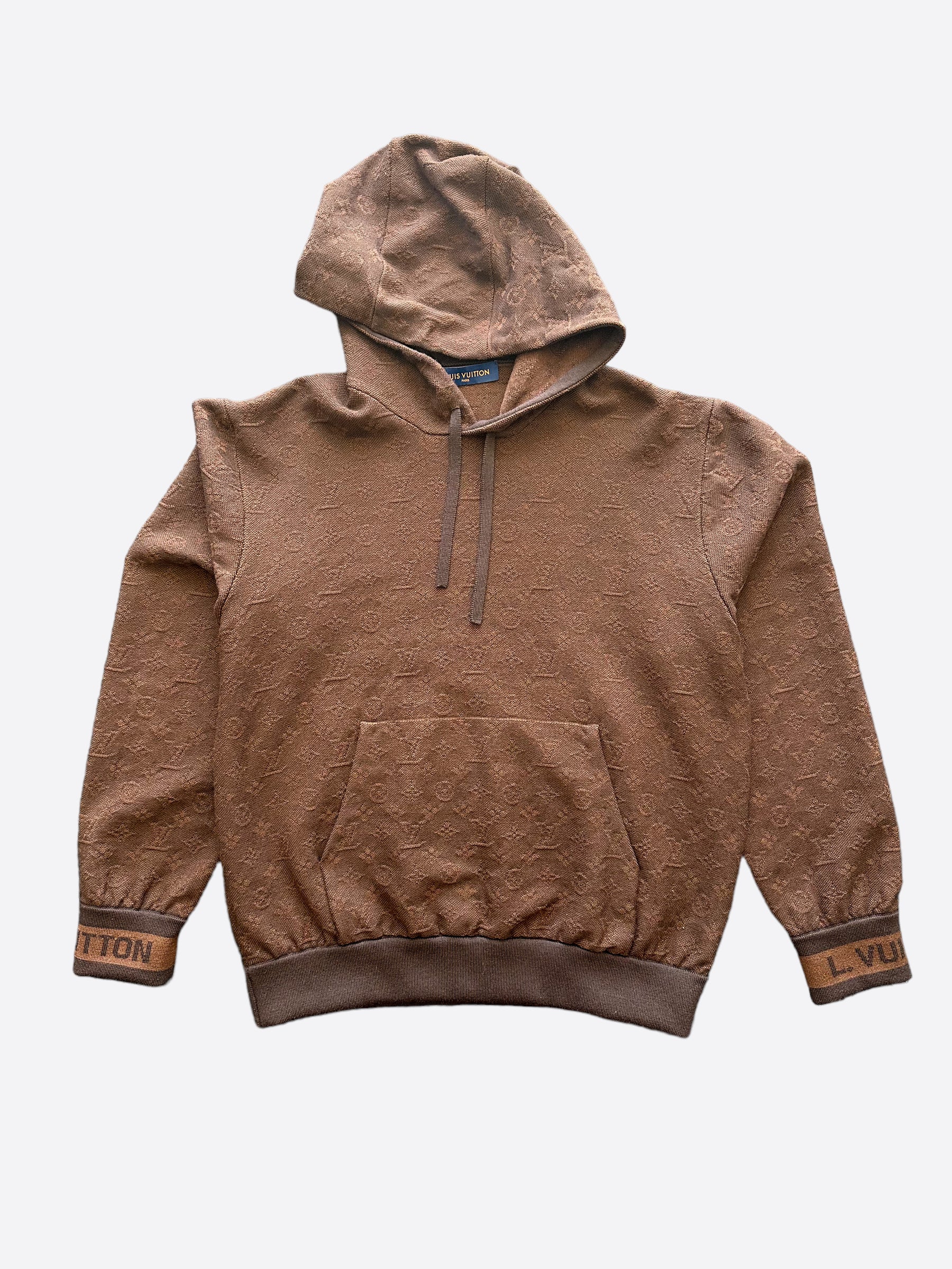 vuitton hoodie brown