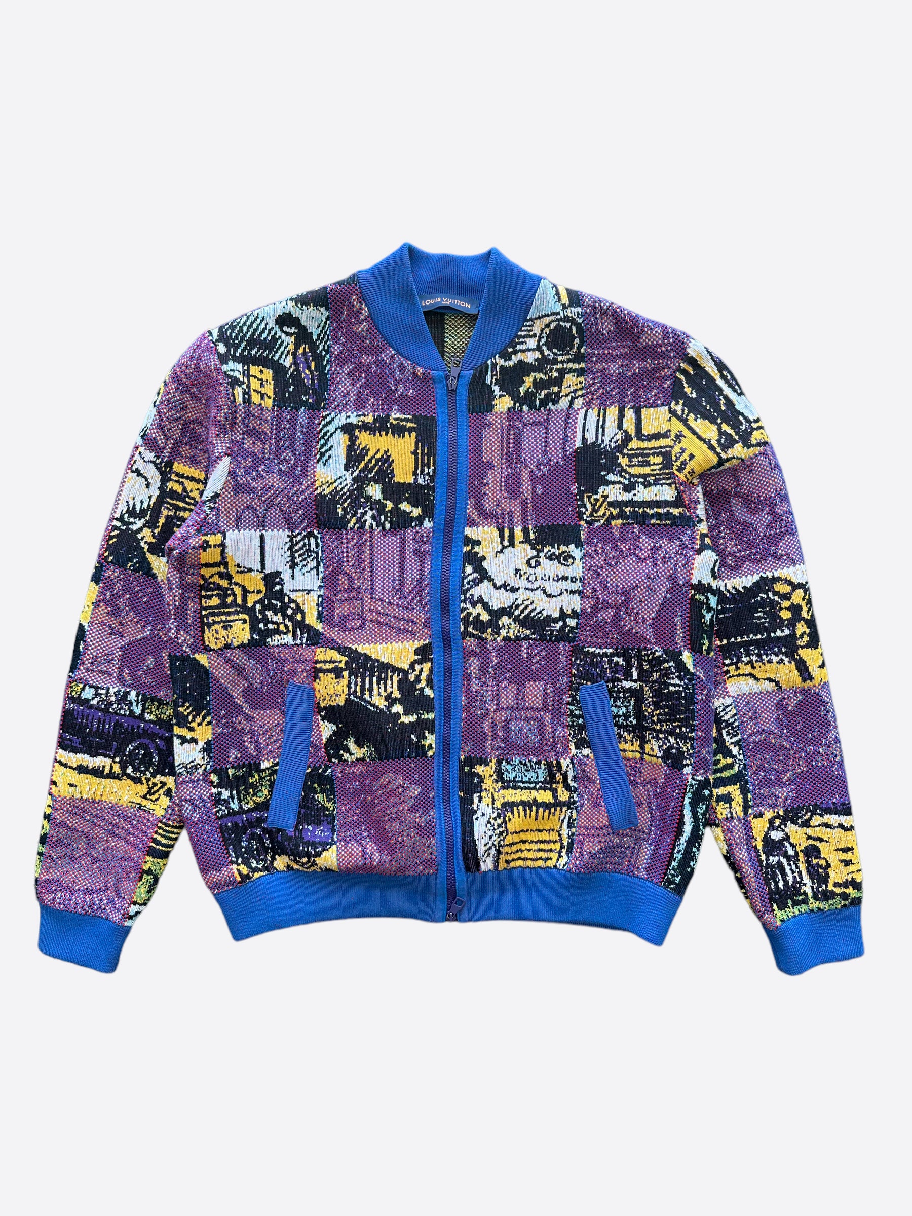 Louis Vuitton Blue & Purple Bomber Jacket