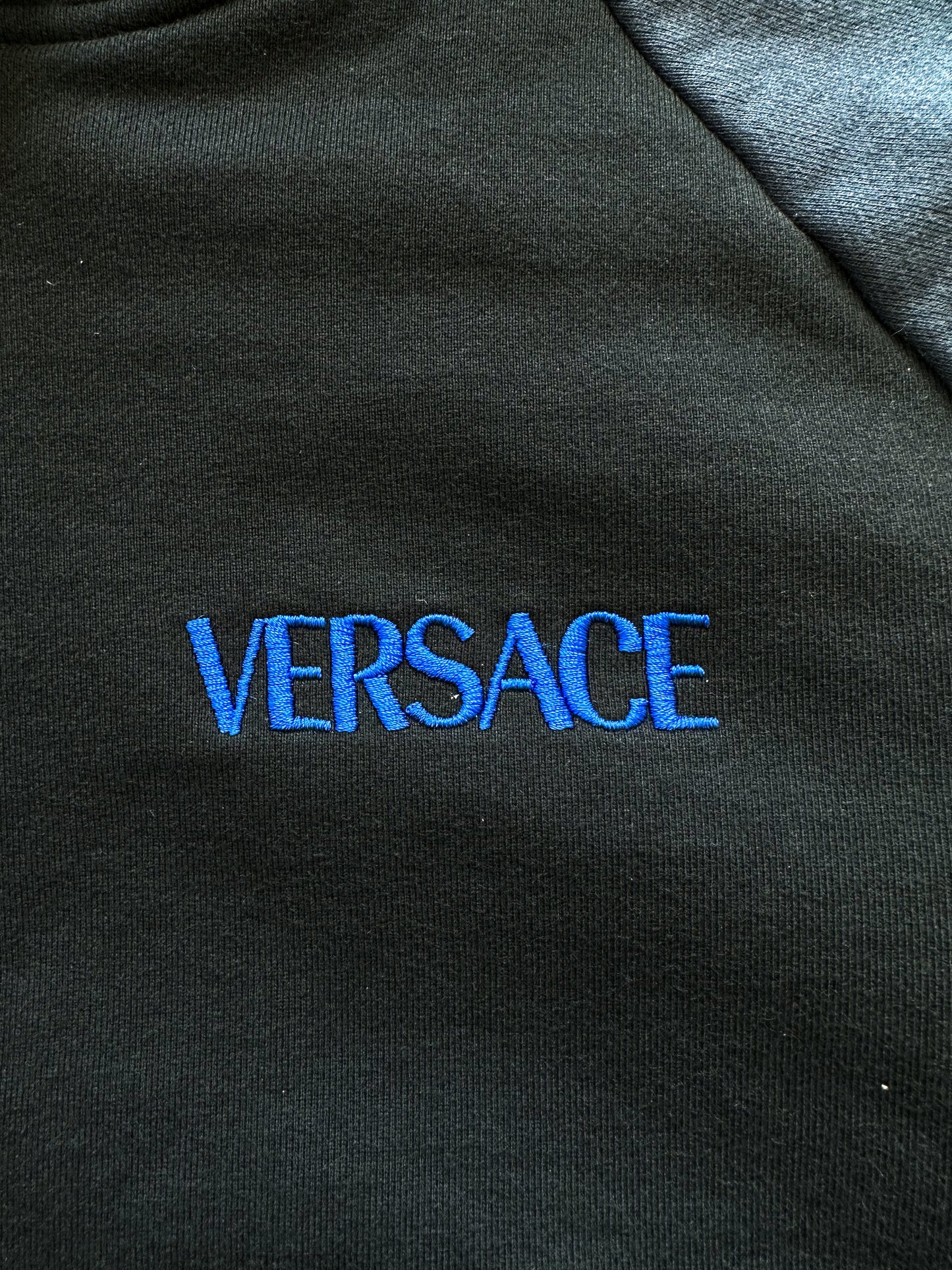 Versace Black & Blue Arm Print Hoodie