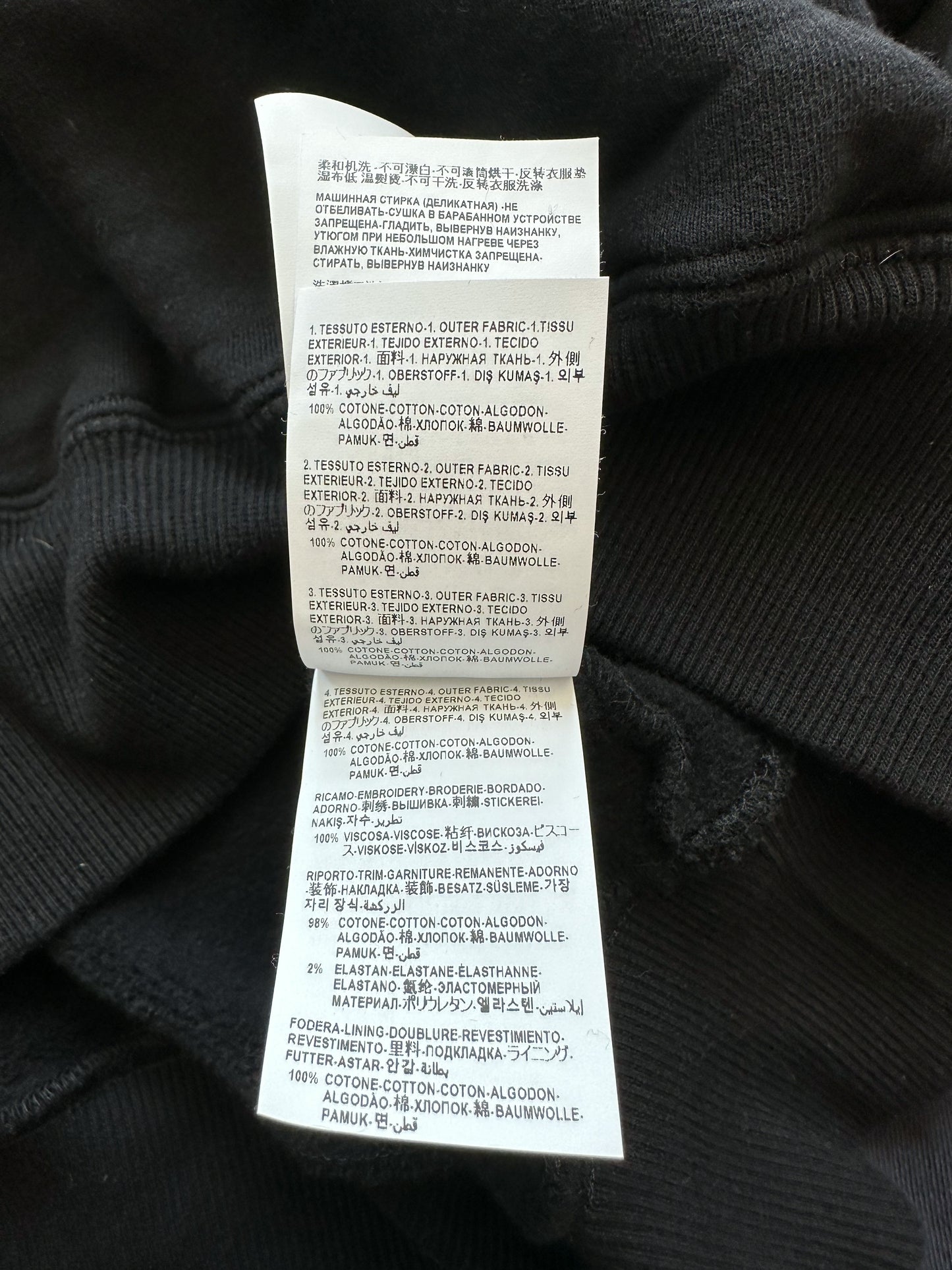 Versace Black & Blue Arm Print Hoodie