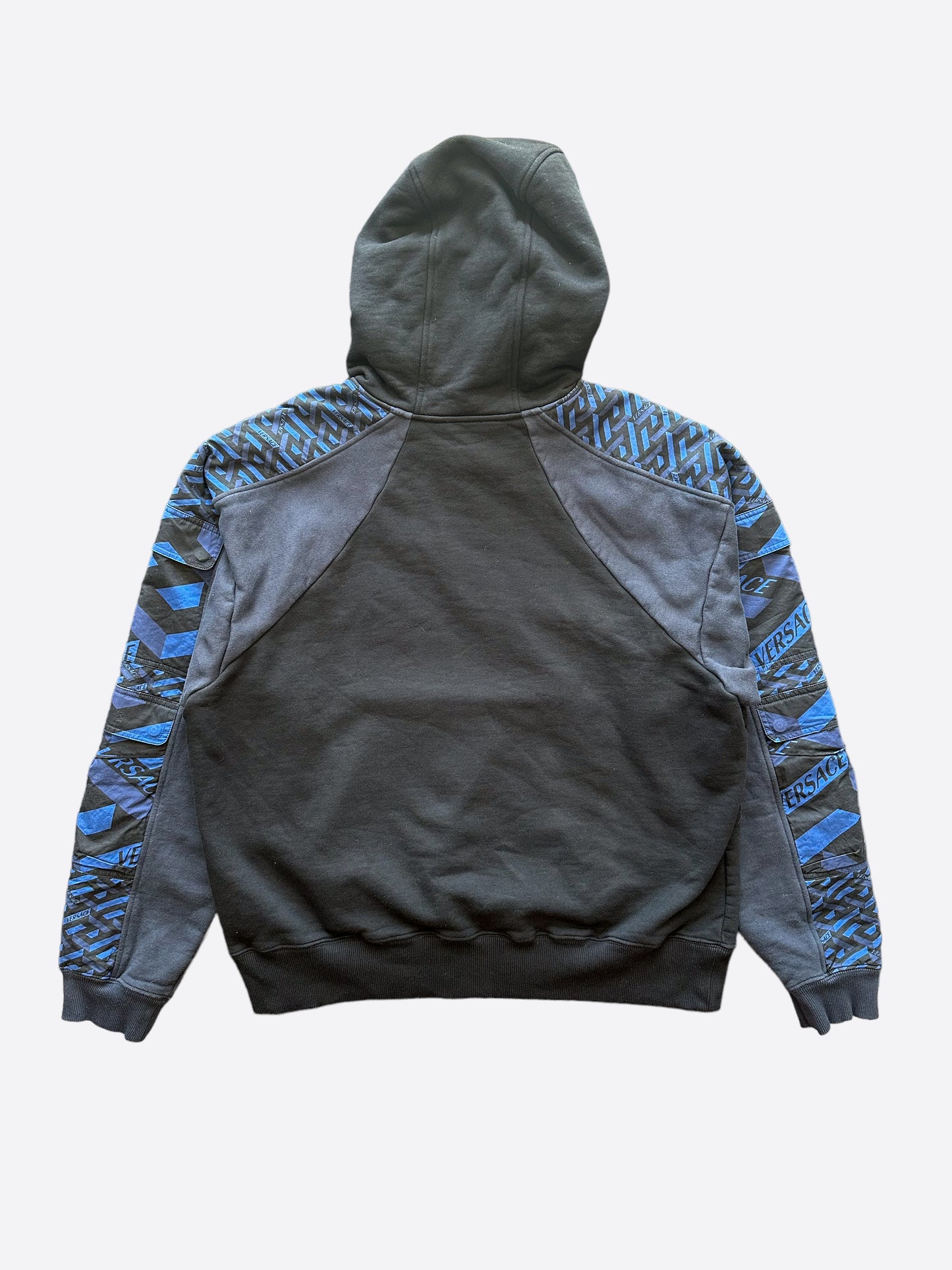 Versace Black & Blue Arm Print Hoodie